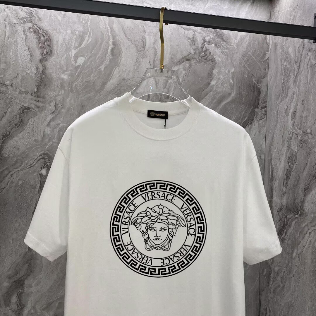 ヴェルサーチ　Versace　半袖シャツ　プリントシャツ　クルーネック　Tシャツ　T-shirt　3色　メンズ - 画像 5