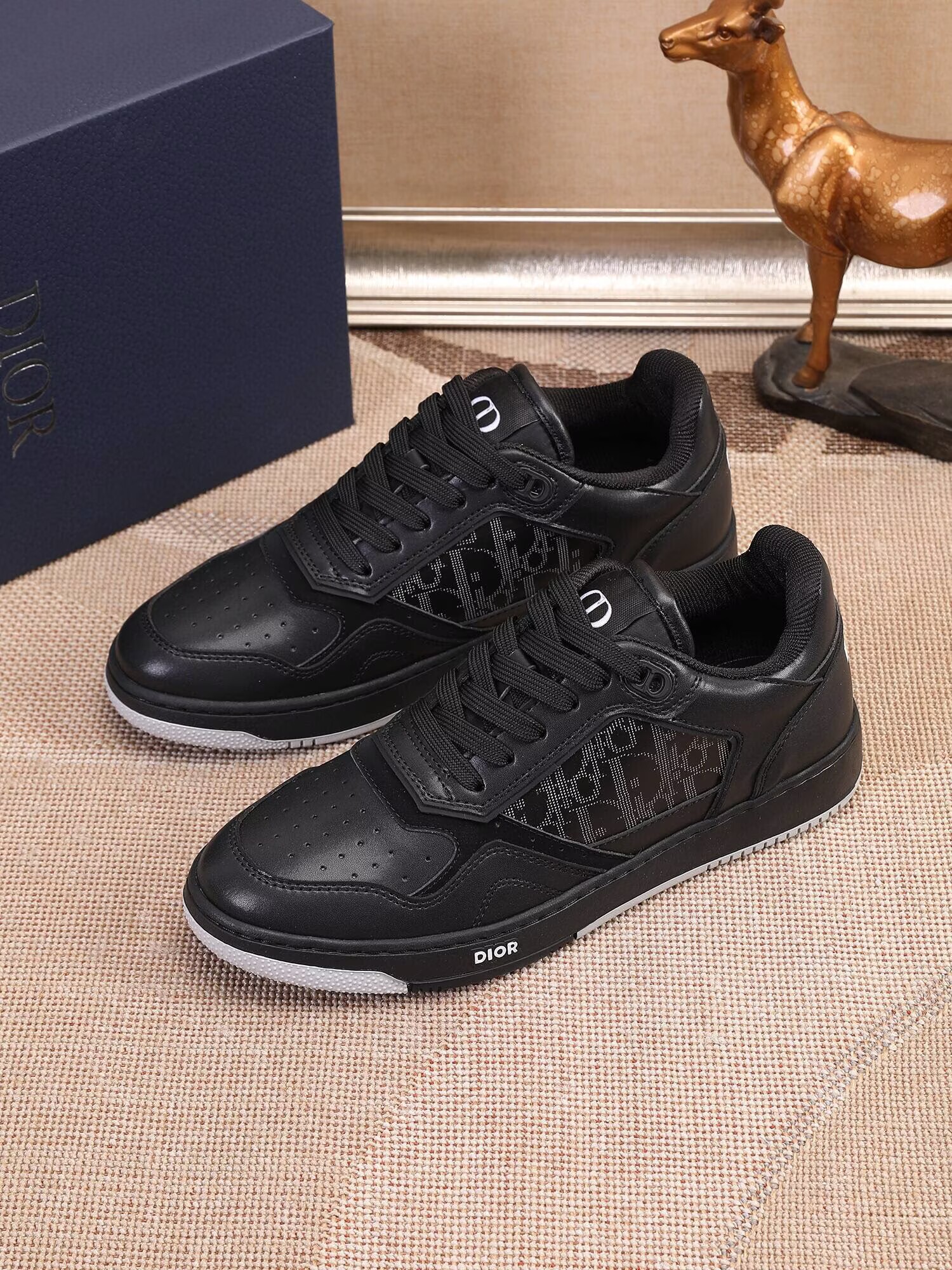 Dior メンズ スニーカー ホワイト グレー ディオール ロゴ プレート ランニングシューズ  9色 - 画像 9