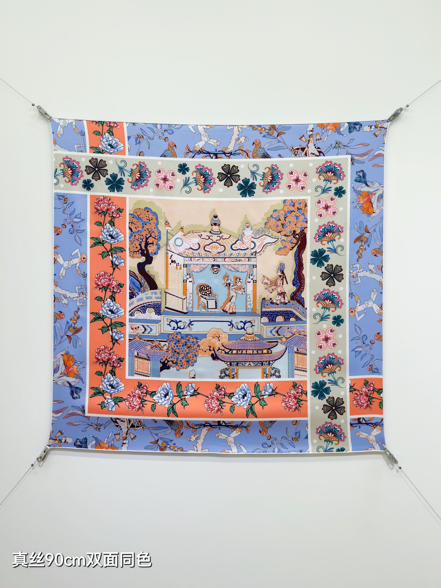 HERMES エルメス シルクスカーフ 真丝90cm 東洋風 多色展開