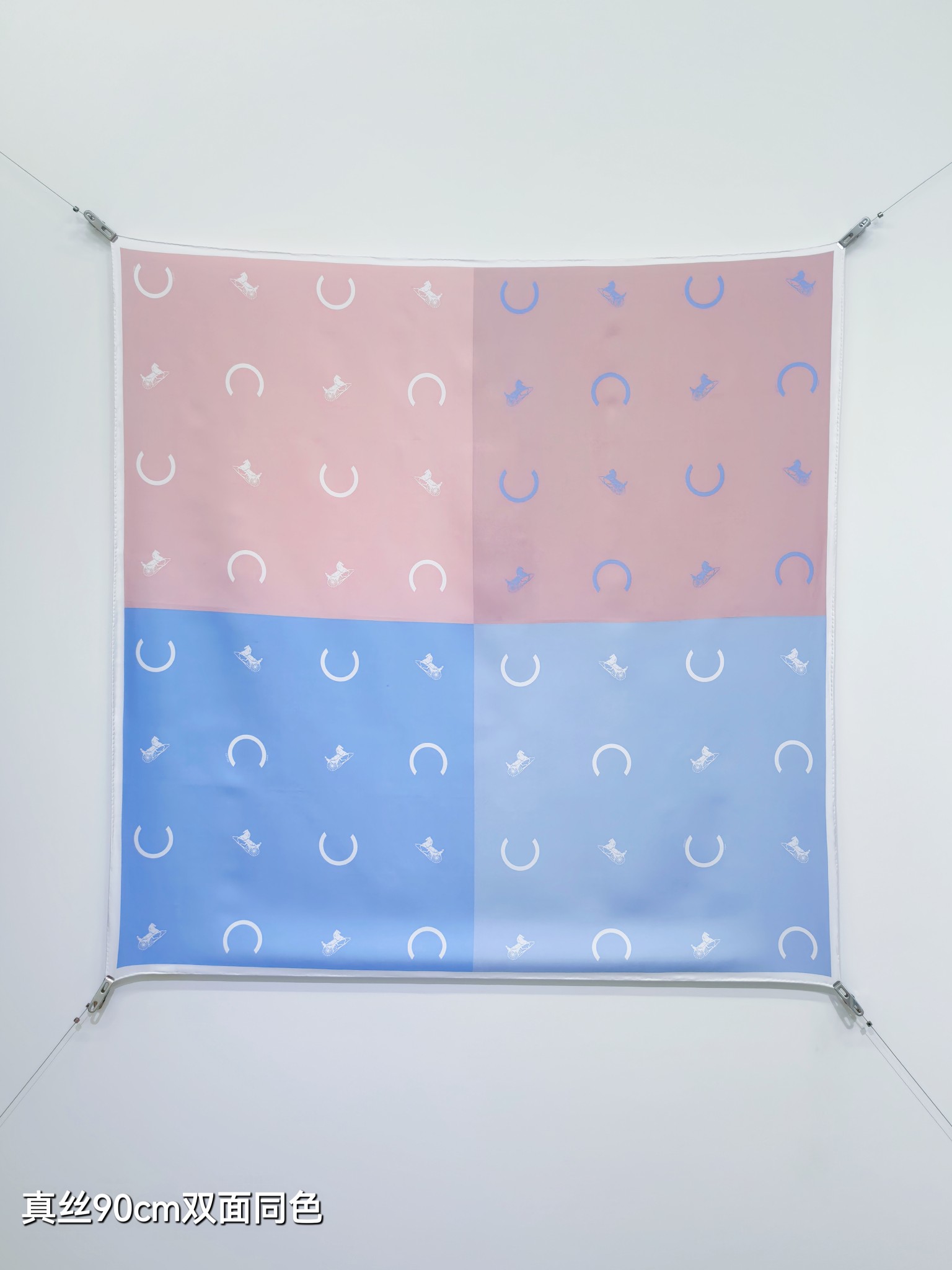 CELINE セリーヌ スカーフ 真絲 90cm 双面同色 全4色 - 画像 3