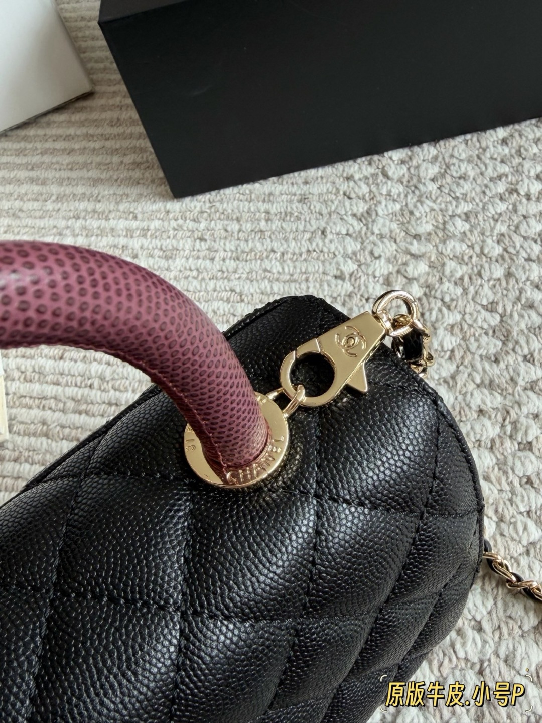 シャネル ココハンドル Chanel coco handle ハンドバッグ リザードハンドル 黒 2WAYチェーンバッグ XXS(19)・XS(24)・S(24) 🖤 - 画像 8