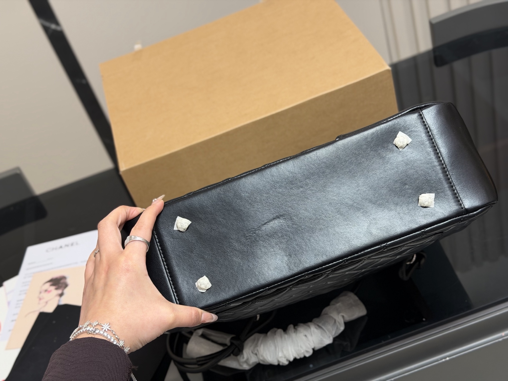 CHANEL　シャネル　カンボンライン　ショルダーバッグ　 ラムスキン　ココマーク　4色 - 画像 8