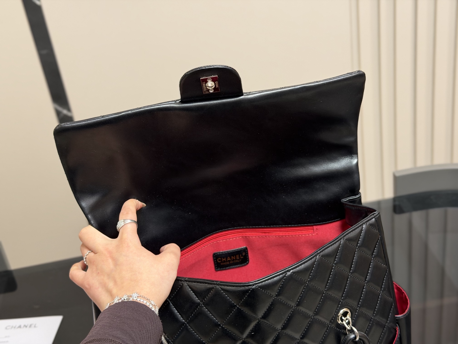 CHANEL　シャネル　カンボンライン　ショルダーバッグ　 ラムスキン　ココマーク　4色 - 画像 10