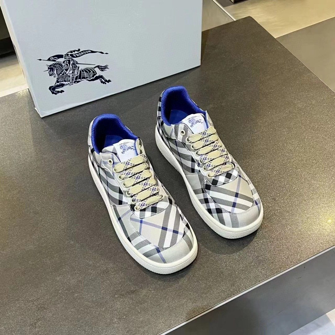 BURBERRY バーバリー メンズスニーカー ダブグレー カジュアル BURBERRY バーバリー スニーカー SIZE 41 メンズ BURBERRY 箱
