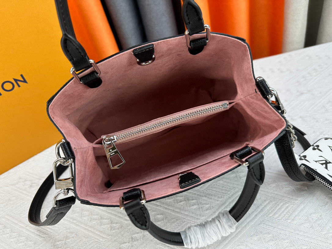 LOUIS VUITTON　Marelle Tote　ルイヴィトン マレル トート  バッグ　モノグラム/ エピ　レディースバッグ　2way　手提げバッグ　ショルダーバッグ　黒 - 画像 7