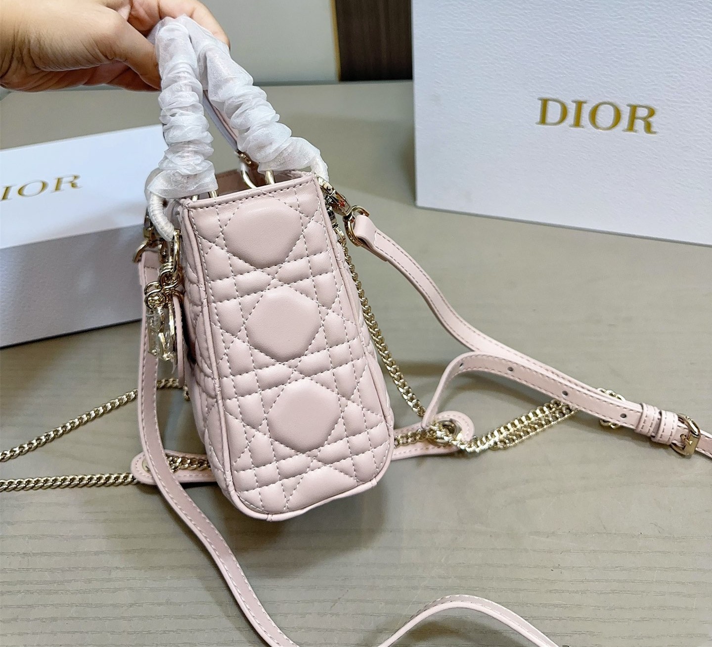 ライラックカラー♡【Dior】Lady Dior ミニバッグ♪ org.jpg