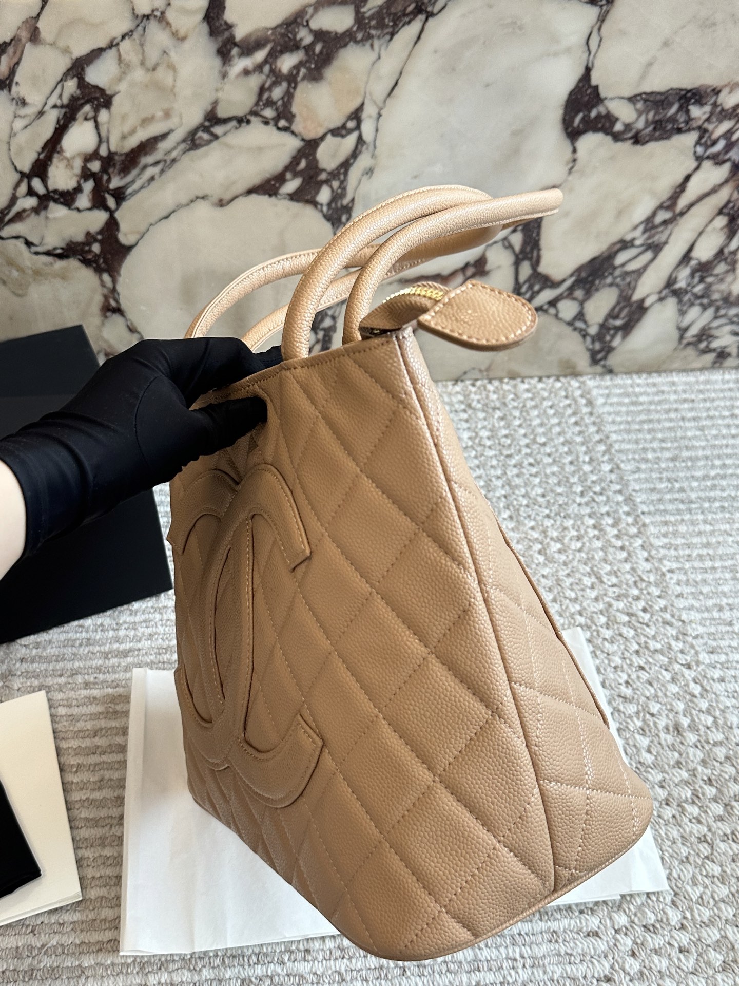 シャネル　CHANEL　レディースバッグ　キャビアスキン　トートバッグ　カバン　4色 - 画像 8