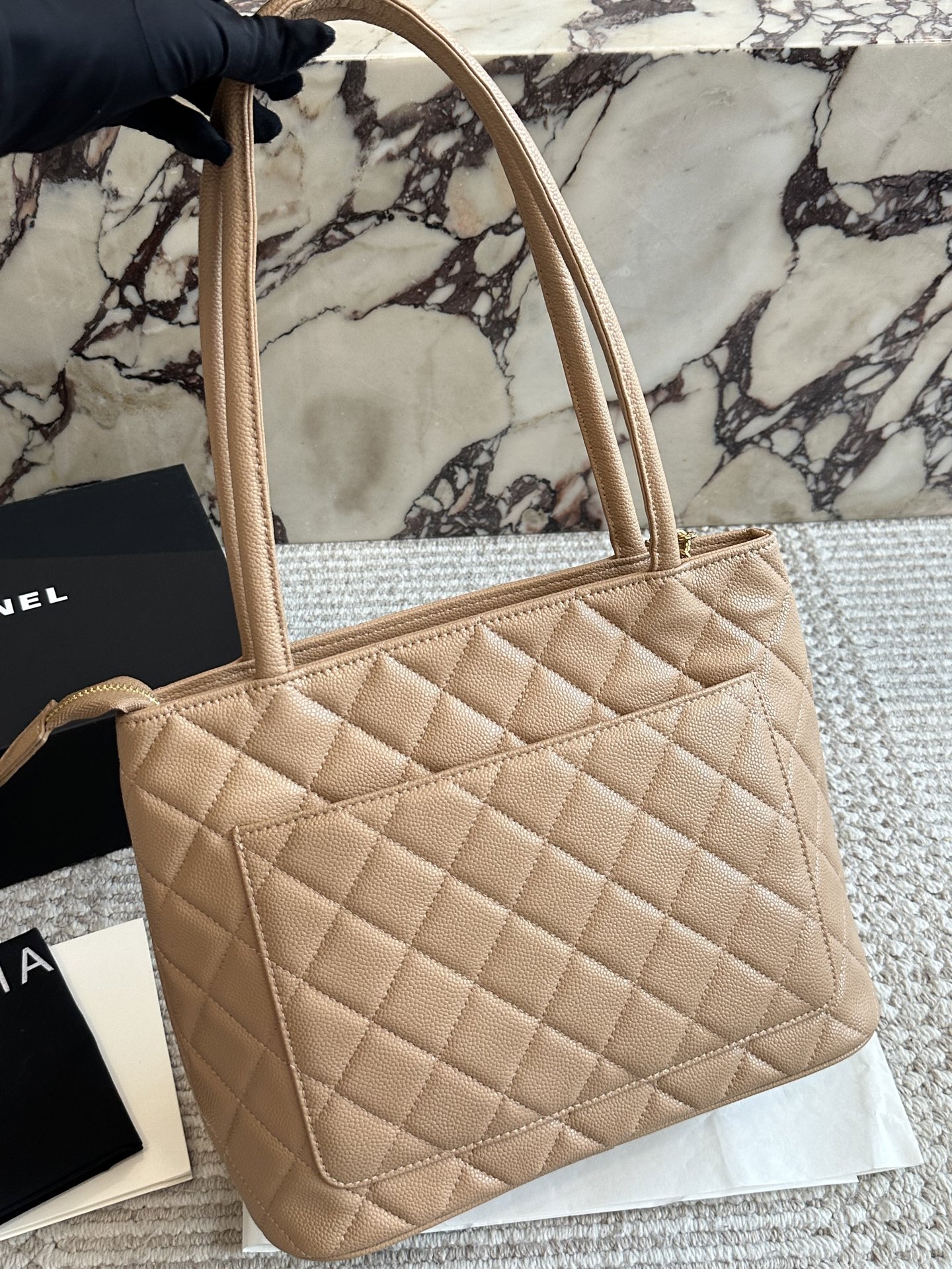 シャネル　CHANEL　レディースバッグ　キャビアスキン　トートバッグ　カバン　4色 - 画像 7