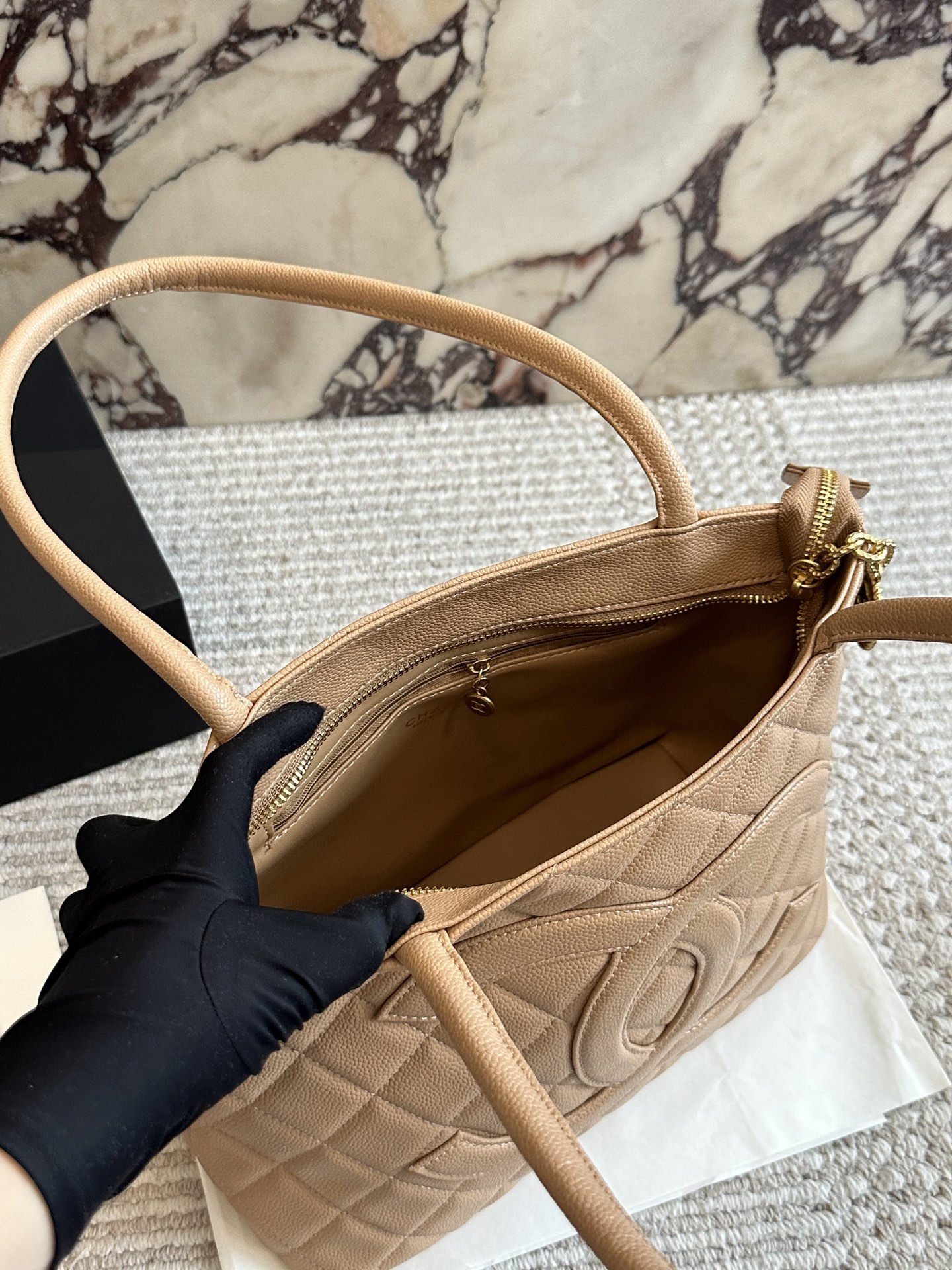 シャネル　CHANEL　レディースバッグ　キャビアスキン　トートバッグ　カバン　4色 - 画像 11