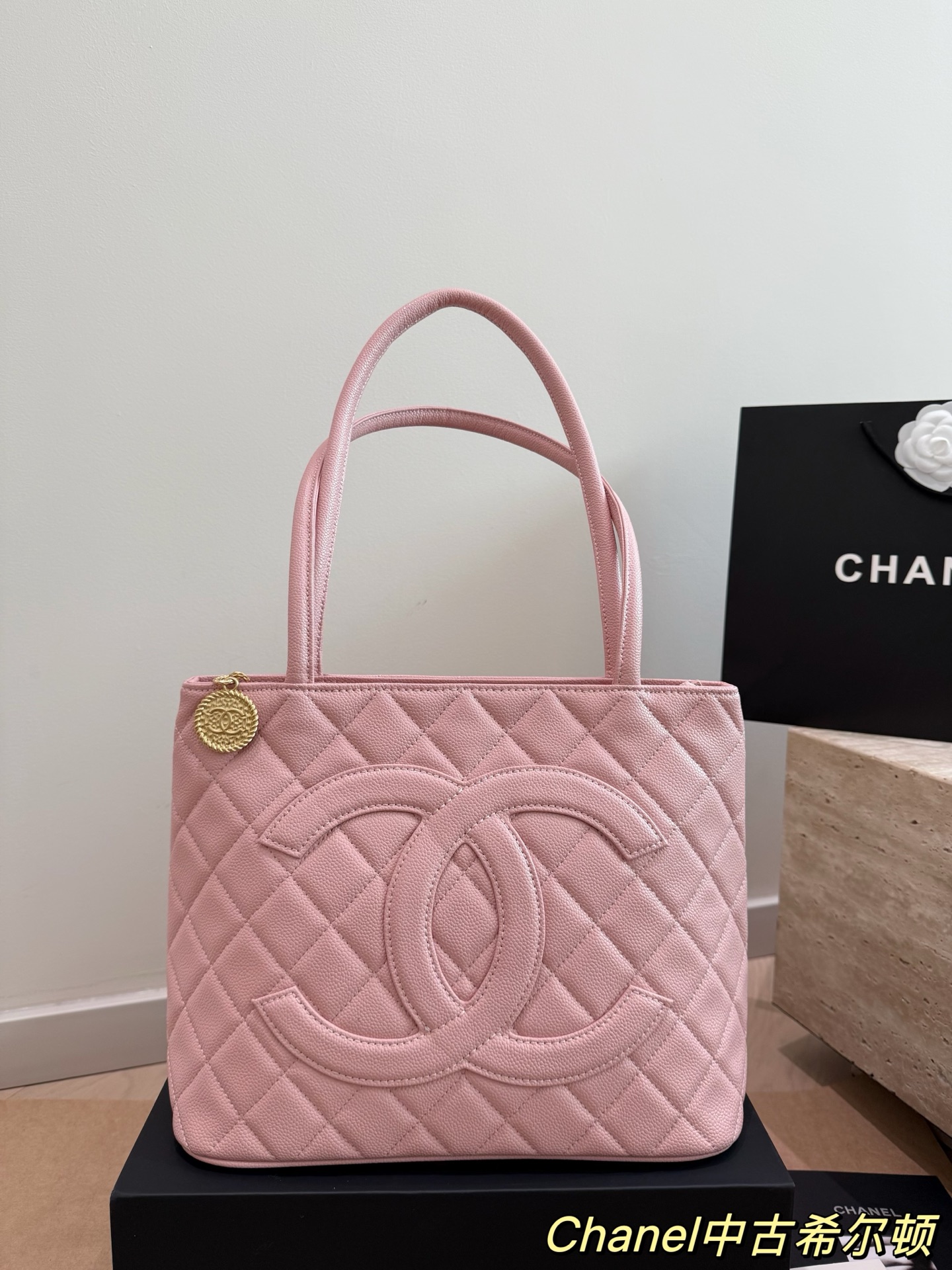 シャネル　CHANEL　レディースバッグ　キャビアスキン　トートバッグ　カバン　4色 - 画像 3
