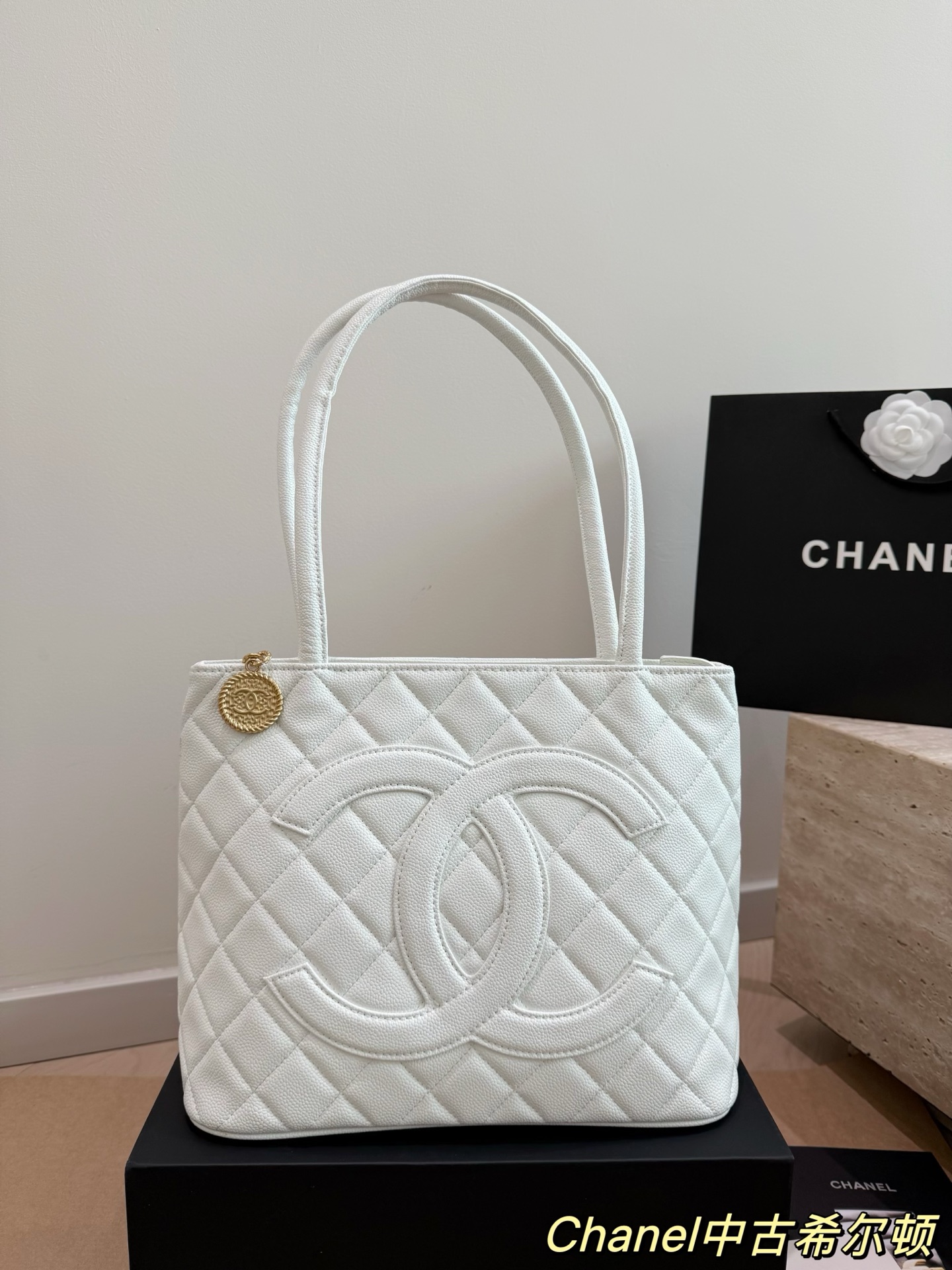 シャネル　CHANEL　レディースバッグ　キャビアスキン　トートバッグ　カバン　4色 - 画像 4