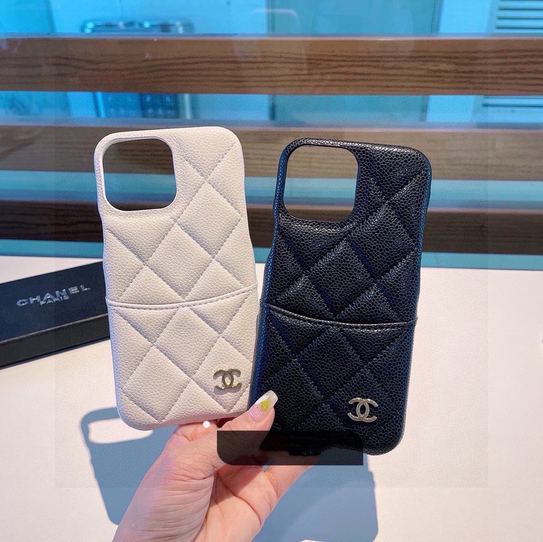 iPhoneケースシャネル iPhoneケース ブラック・ホワイト 2色入 - 画像 2