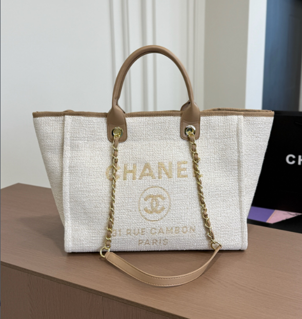 シャネル　CHANEL　ドーヴィルショッピングトートバッグ　チェンートートバッグ　レディース　大容量！バッグ　5色 - 画像 3