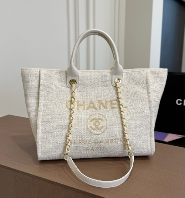 シャネル　CHANEL　ドーヴィルショッピングトートバッグ　チェンートートバッグ　レディース　大容量！バッグ　5色 - 画像 2