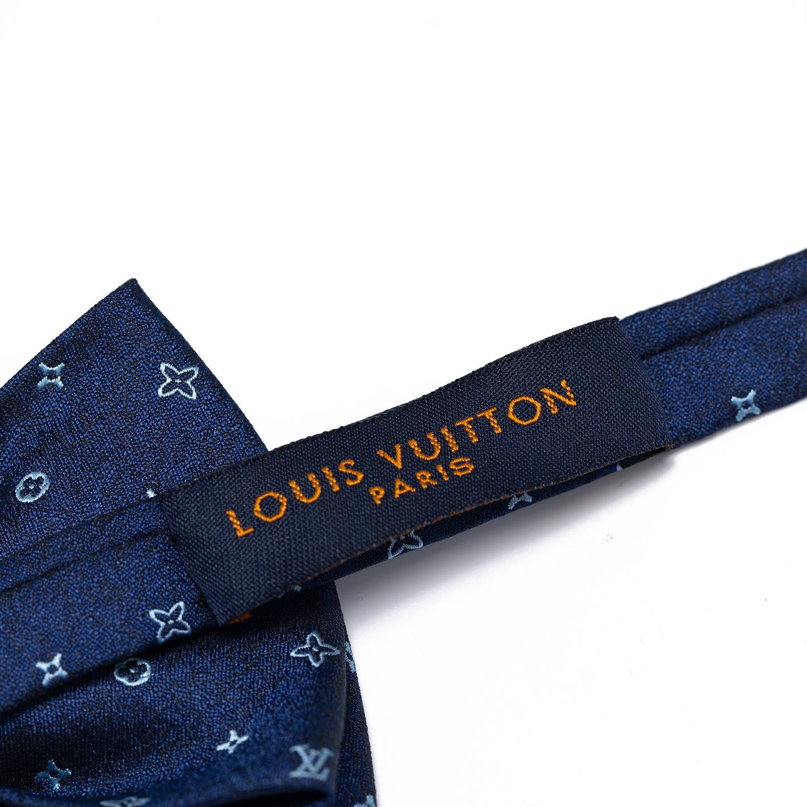 LOUIS VUITTON ルイヴィトン ボウタイ モノグラム柄 ブラック ブルー - 画像 3