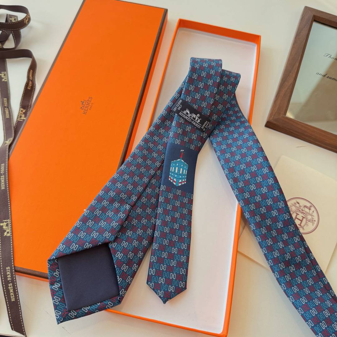 HERMES エルメス メンズネクタイ ワインレッド Hマーク - 画像 12
