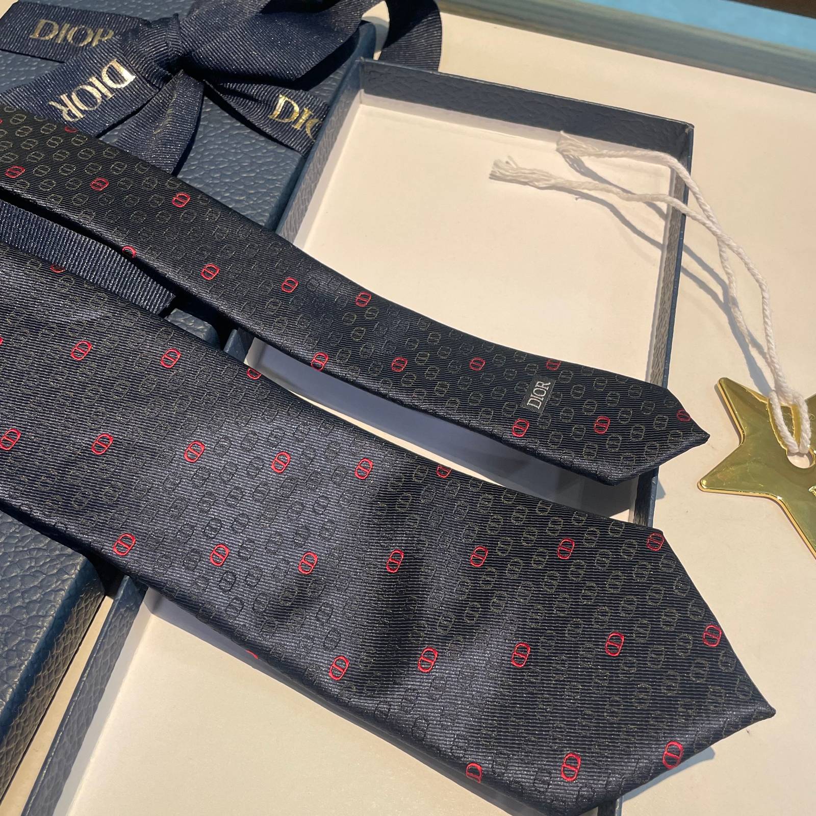 DIOR ディオール ファッションネクタイ レッド - 画像 10