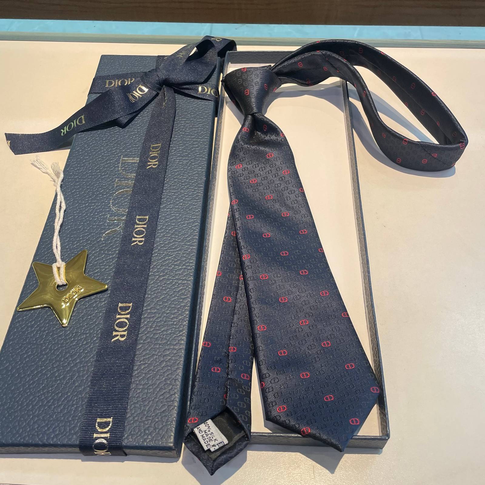 DIOR ディオール ファッションネクタイ レッド - 画像 11