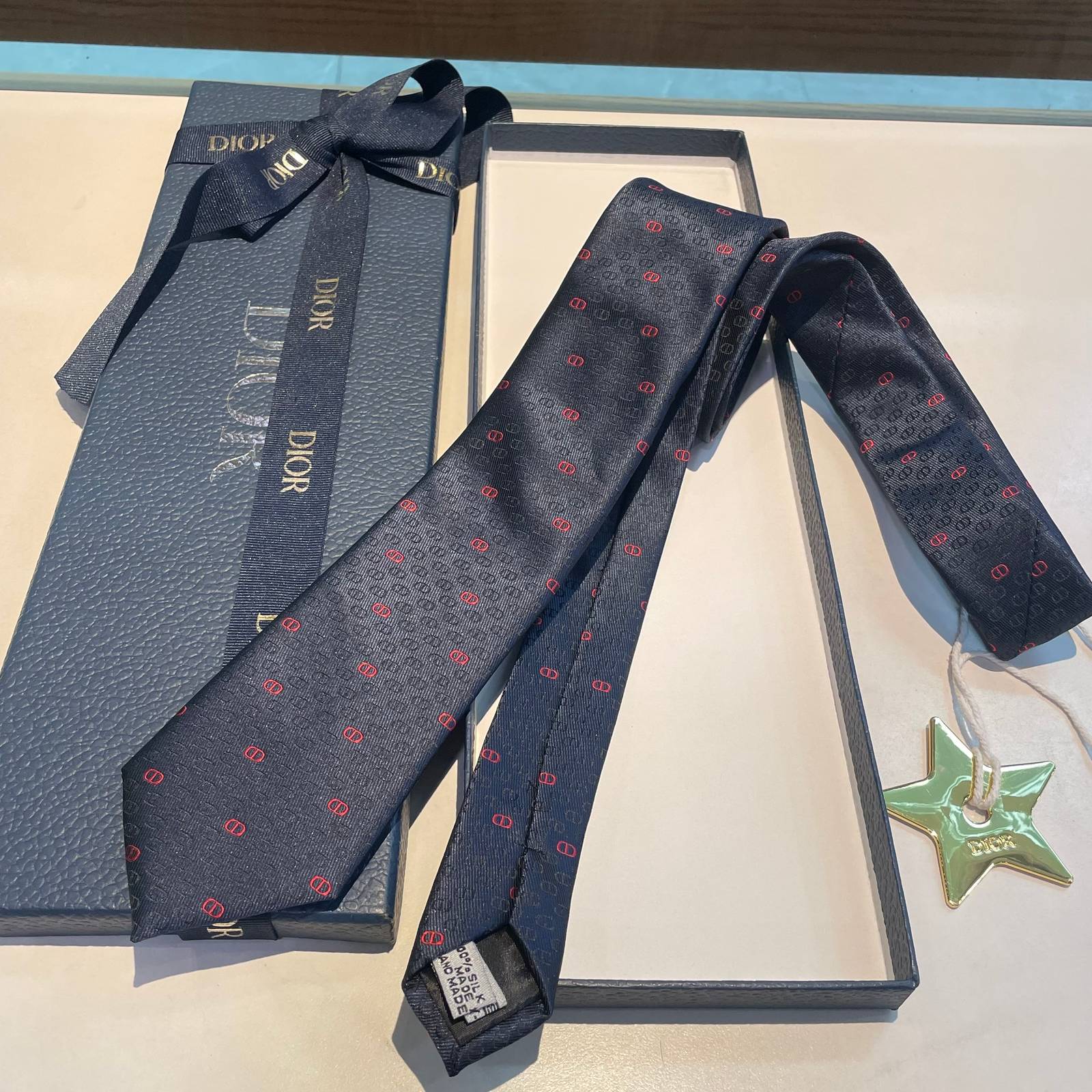DIOR ディオール ファッションネクタイ レッド - 画像 12