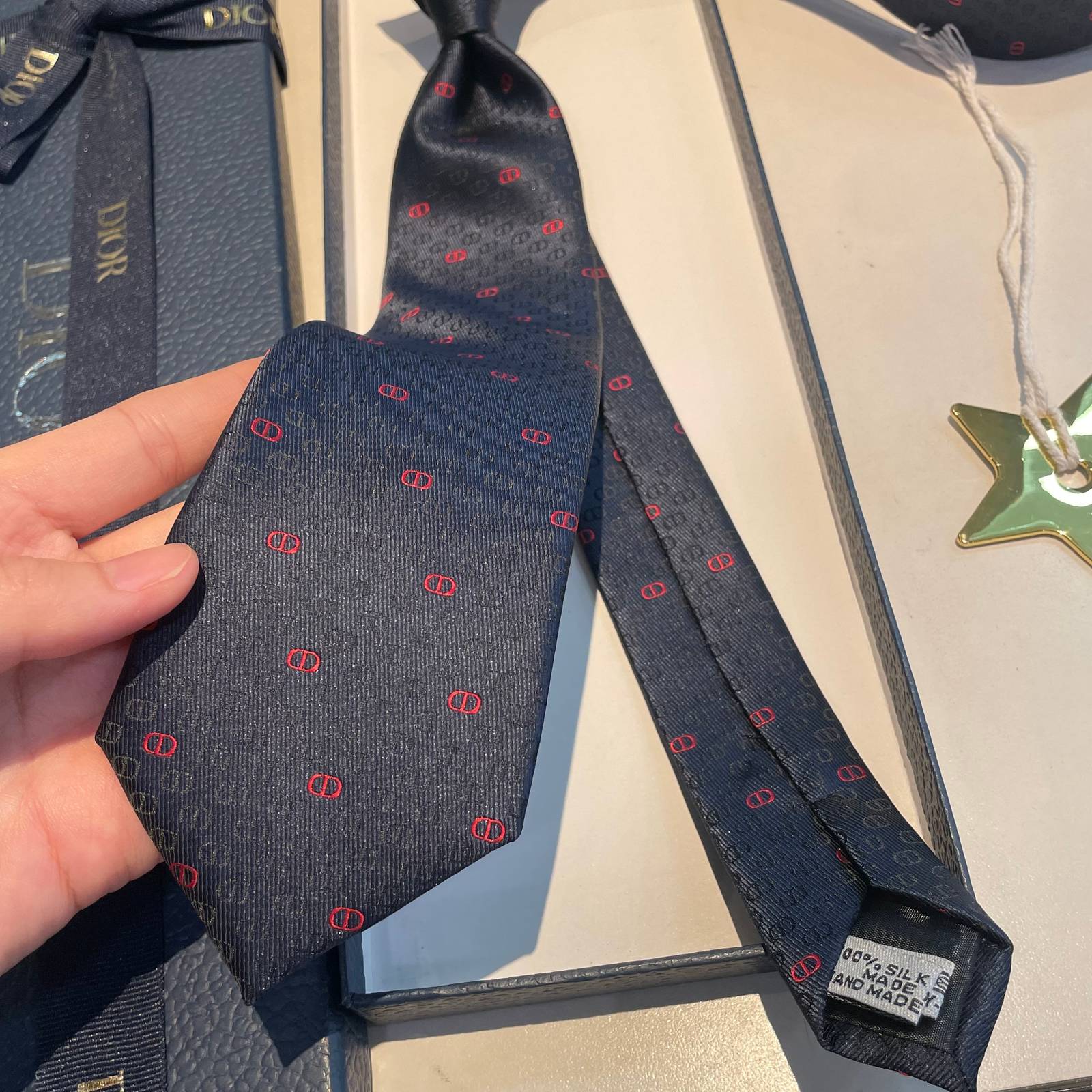 DIOR ディオール ファッションネクタイ レッド - 画像 13