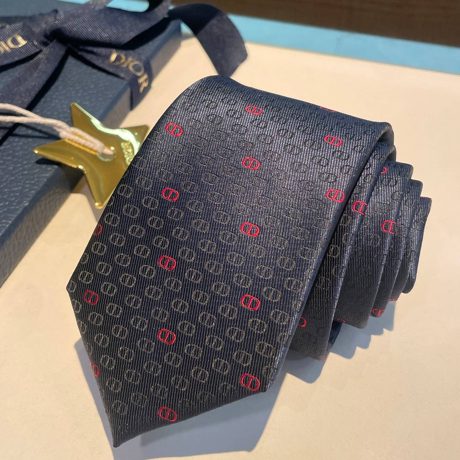 DIOR ディオール ファッションネクタイ レッド - 画像 14