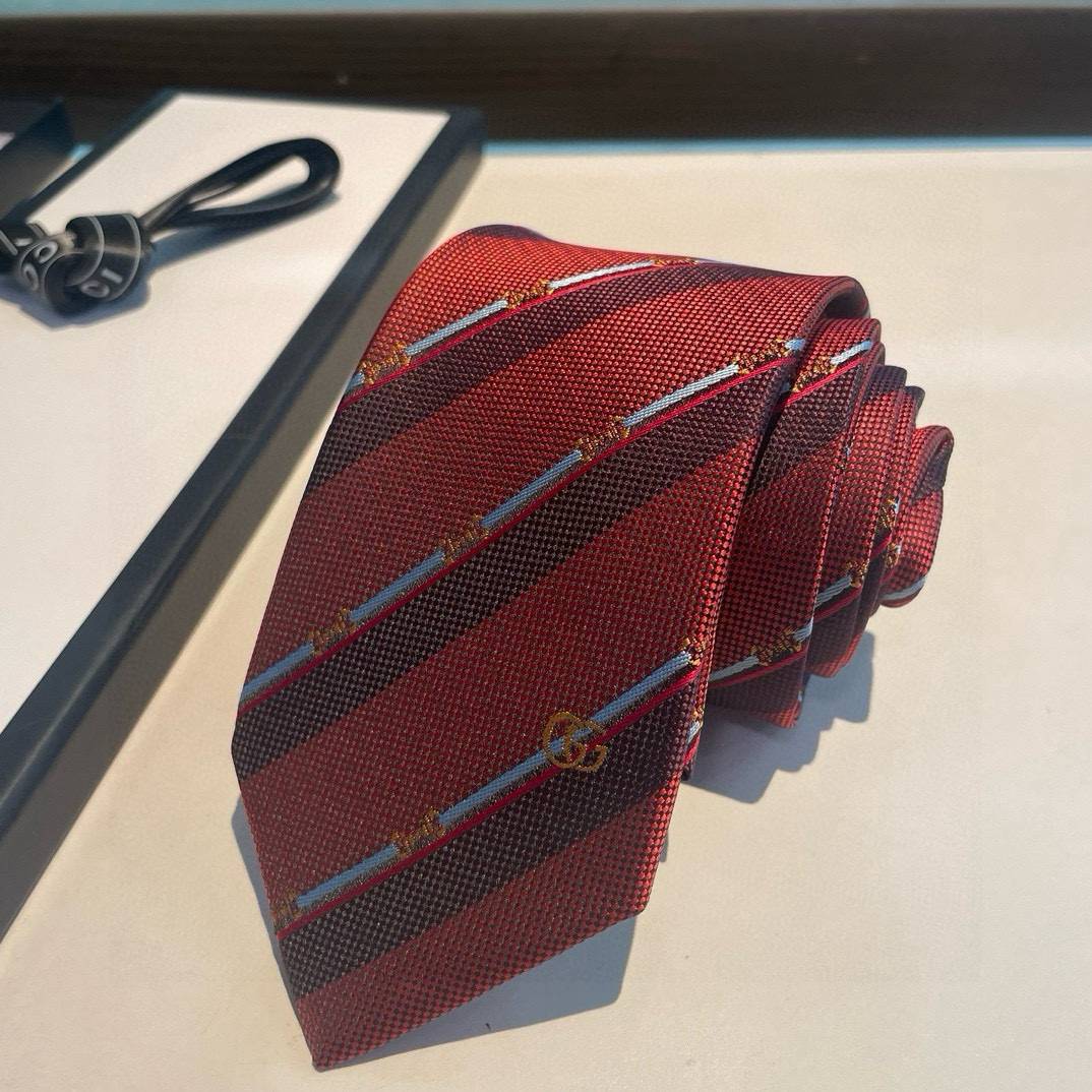 GUCCI グッチ ネクタイ シルク ストライプ ビーモチーフ ネイビー - 画像 13