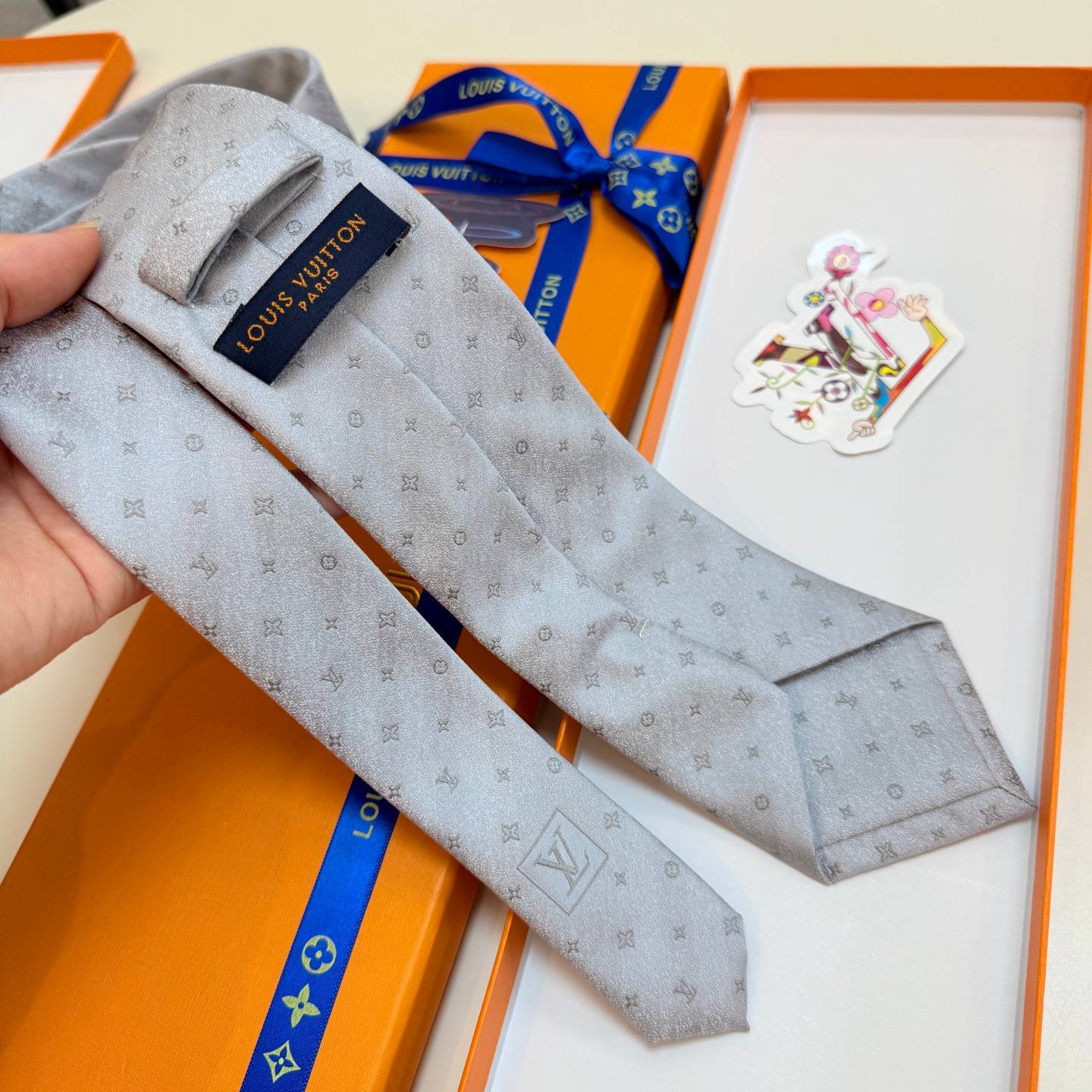 LOUIS VUITTON ルイヴィトン ドレスタイ ネイビー - 画像 18