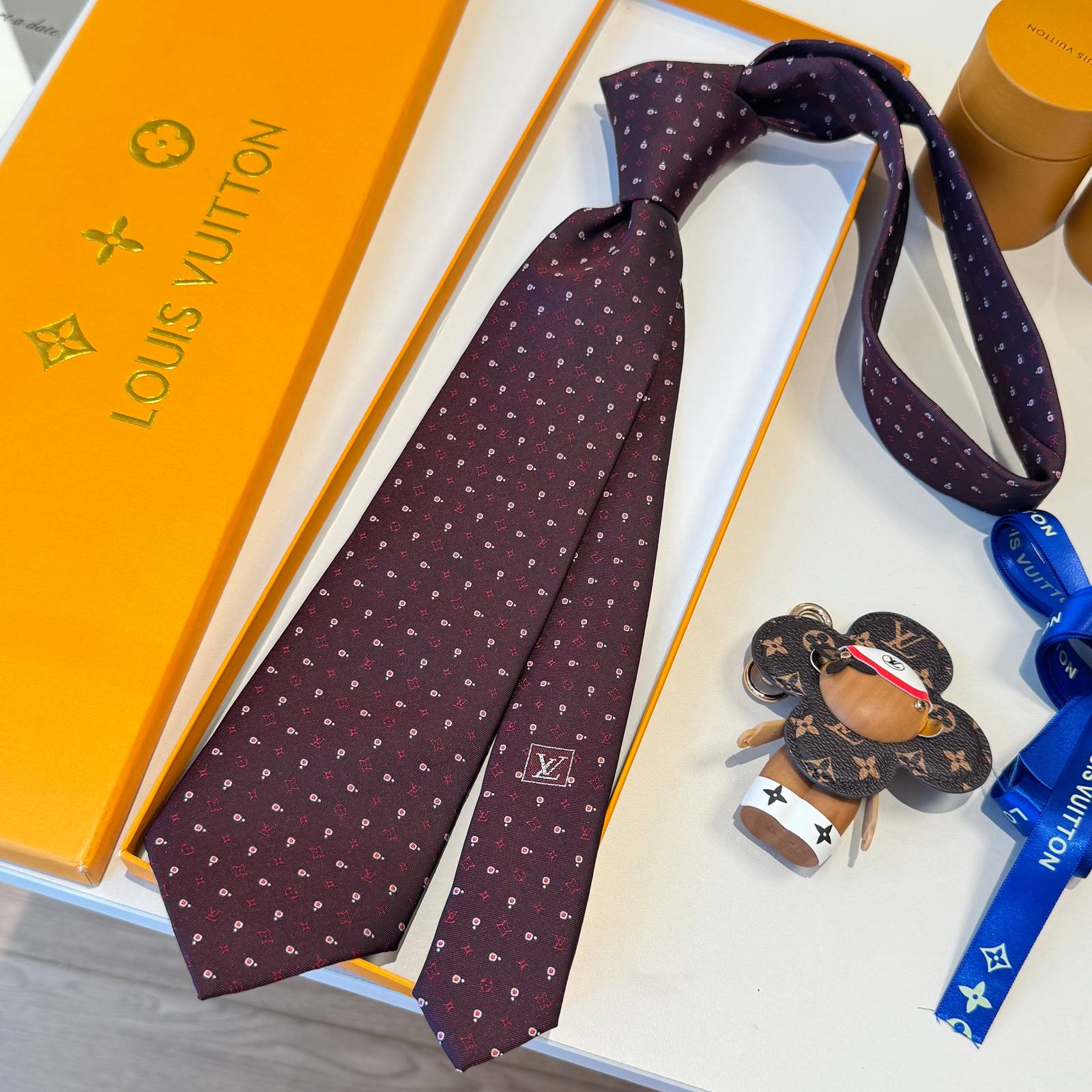 Louis Vuitton ルイヴィトン ネクタイ モノグラム柄 全4色展開 - 画像 9