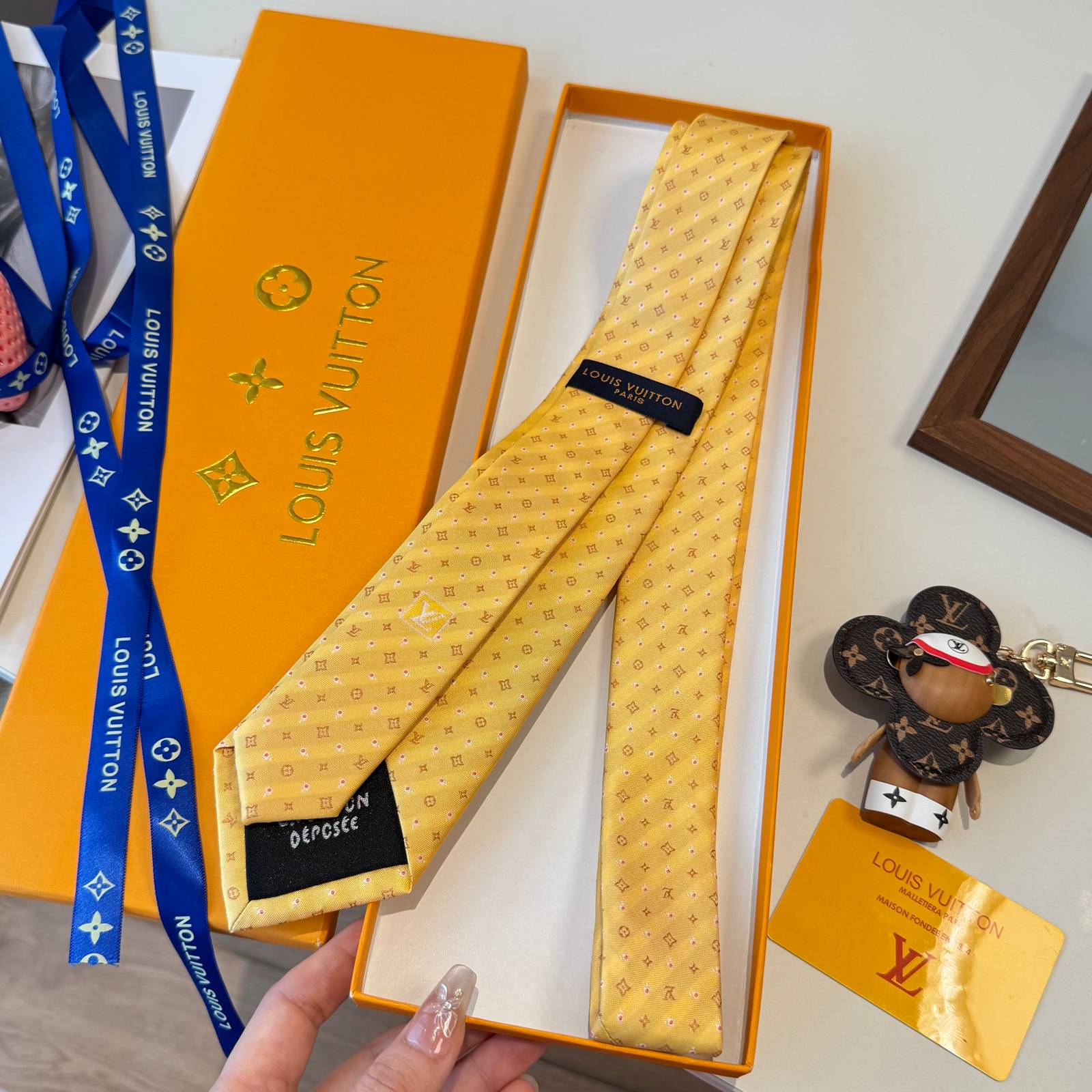 Louis Vuitton ルイヴィトン ネクタイ モノグラム柄 全4色展開 - 画像 14