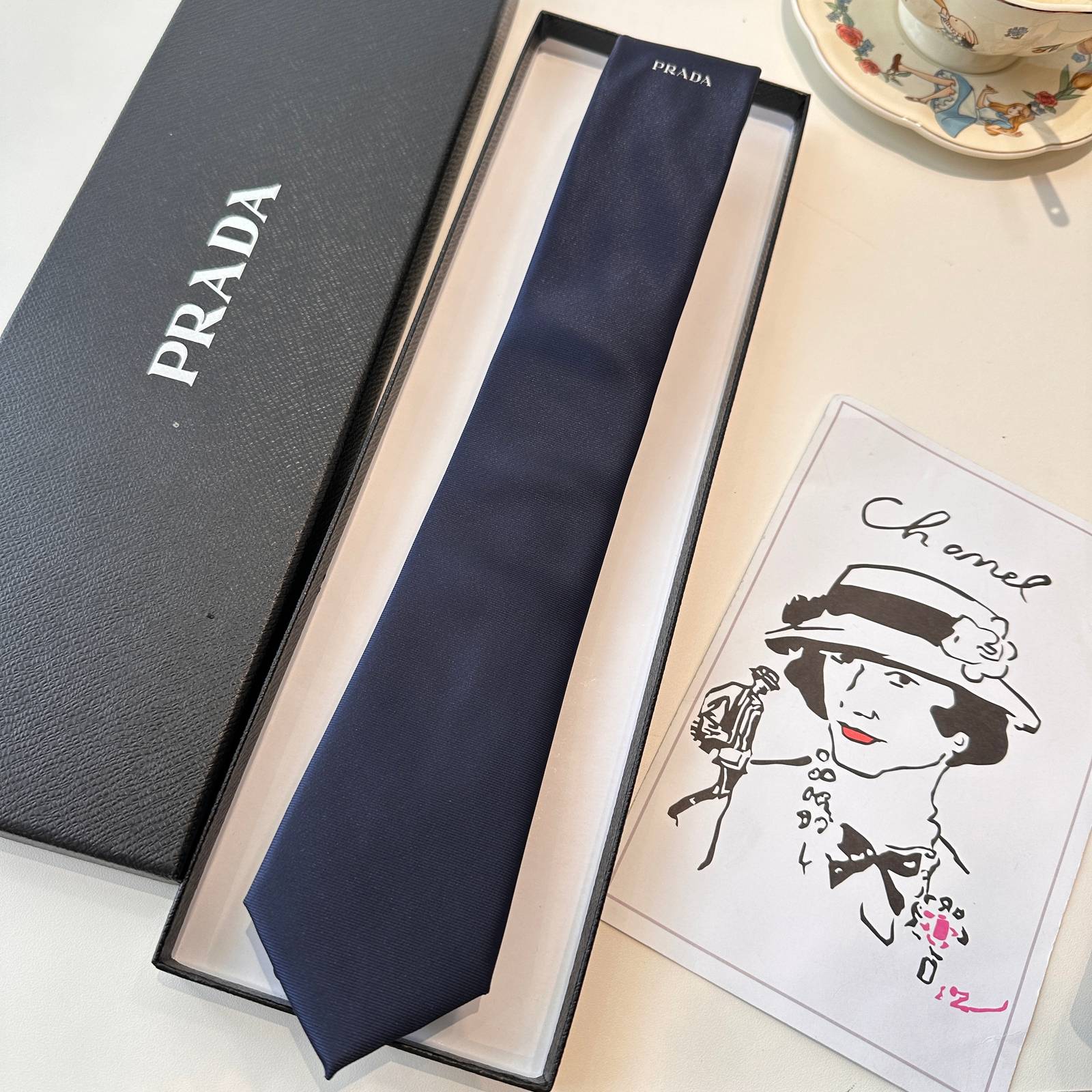 PRADA プラダ ボタンダウンネクタイ レッド - 画像 18