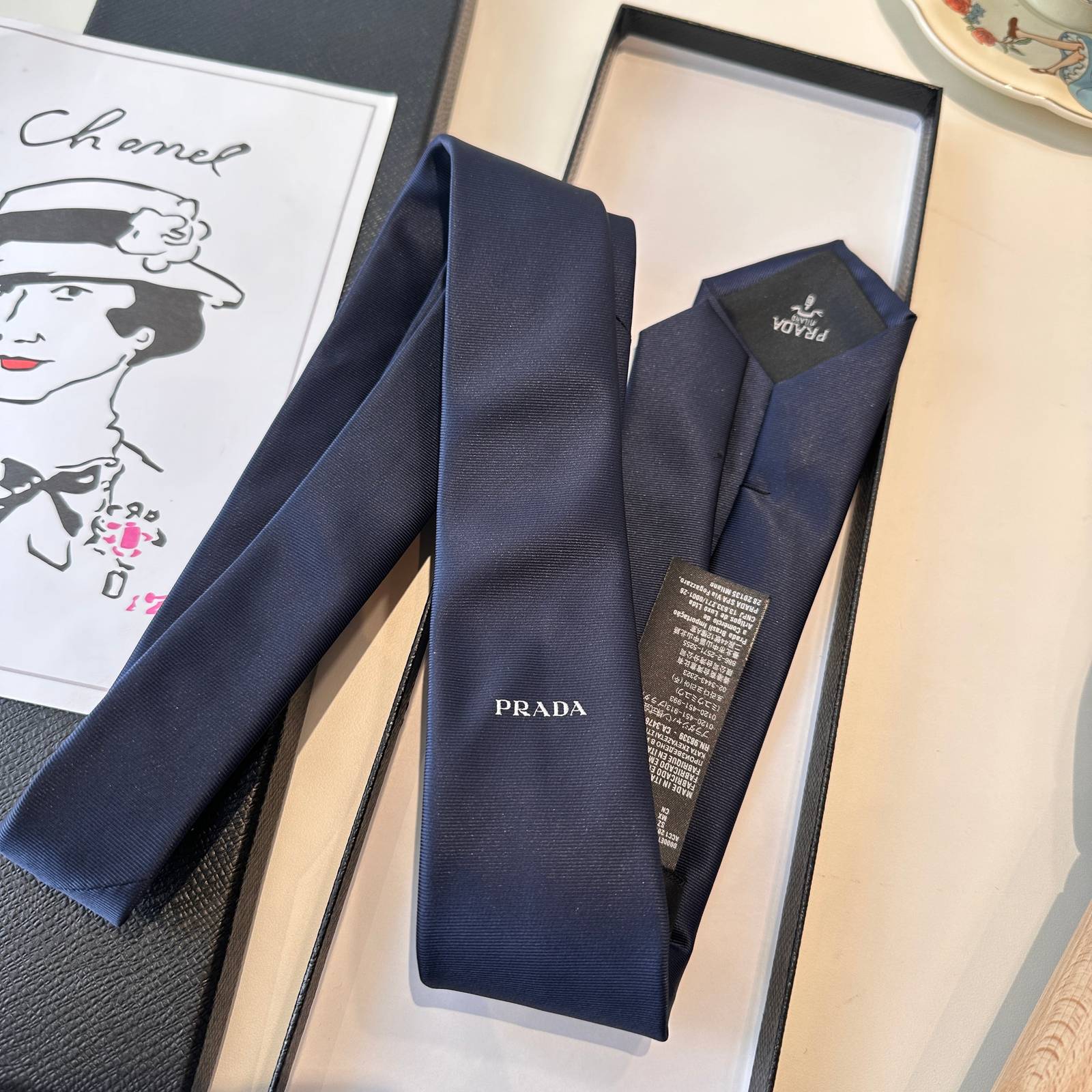 PRADA プラダ ボタンダウンネクタイ レッド - 画像 20