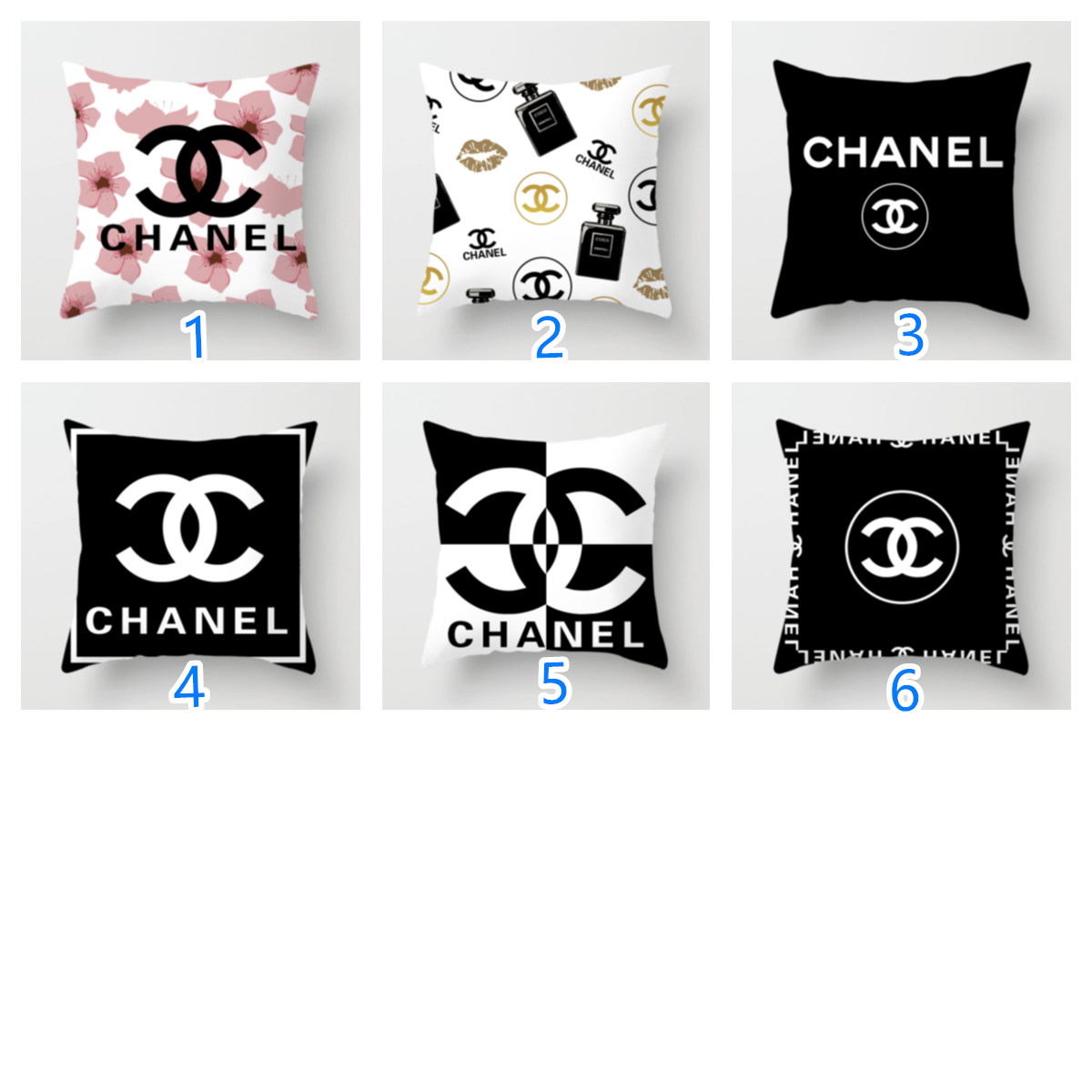 クッションカバーOrクッション　CHANEL/シャネル★人気クッション　ベルベット/リネン生地カバー新居用品ソファー用品