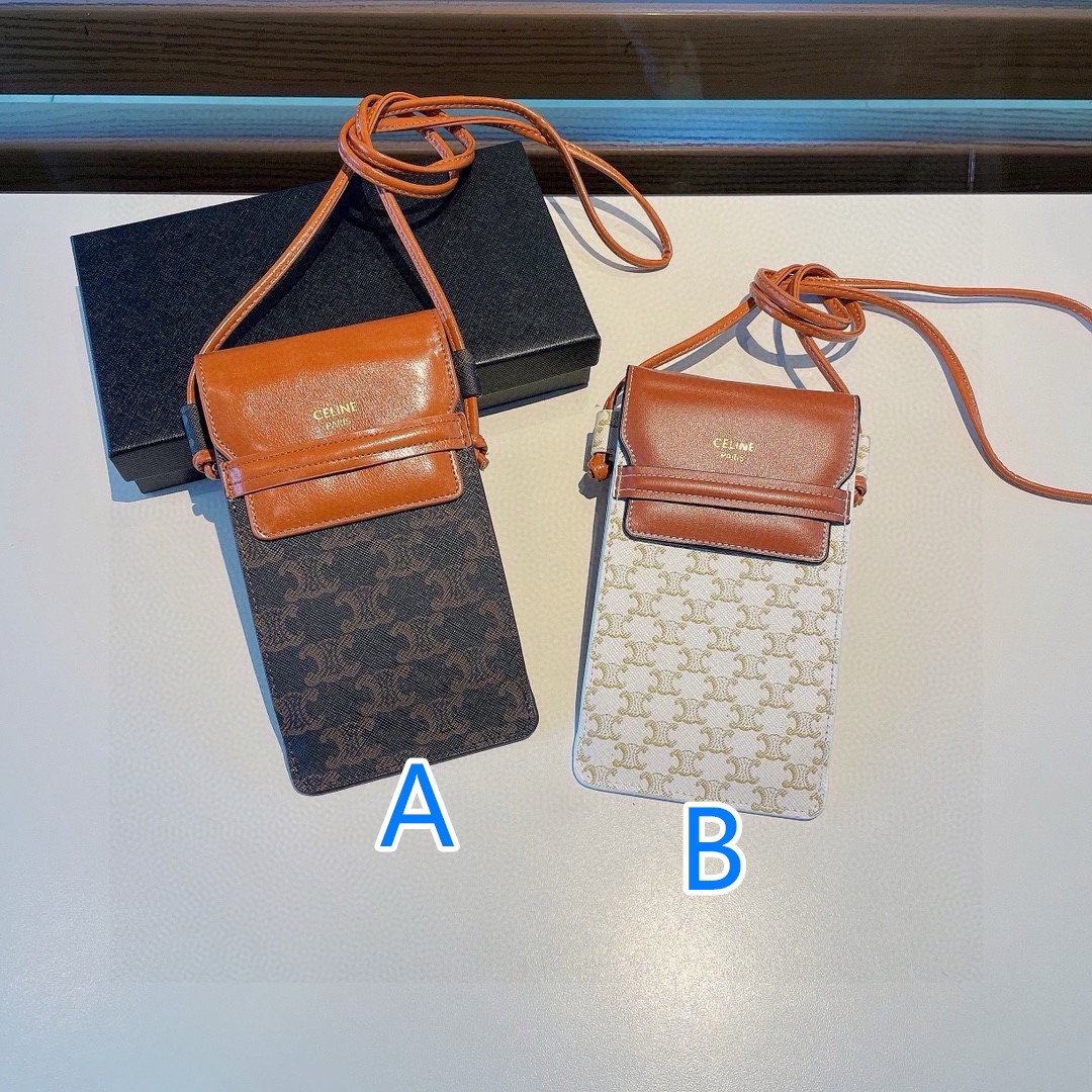 🌟大人気！CELINE（セリーヌ）トリオンフ　フォンポーチ　モバイルショルダーポーチ　ショルダーバッグ 　男女兼用🌟