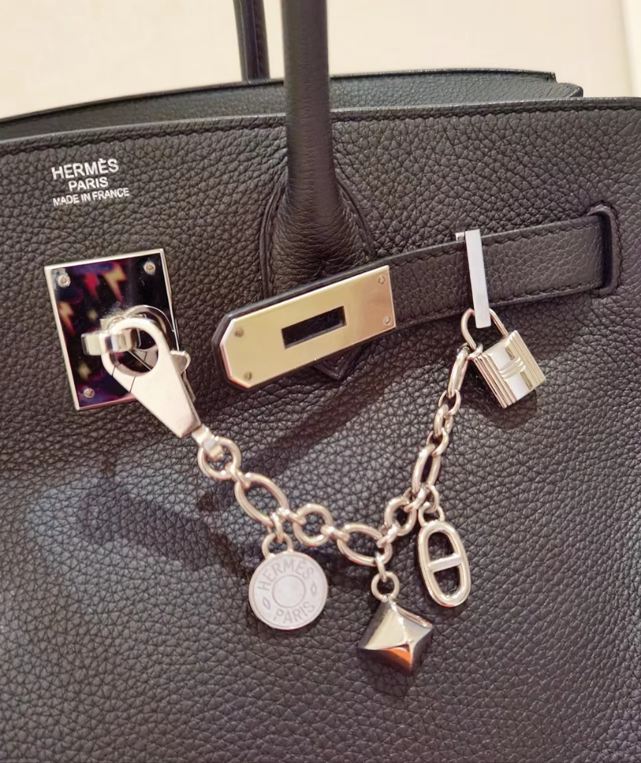 エルメス　アミュレット4 カデナ　シェーヌダンクル　Hermes　チェーン　バッグチャーム　シルバー/ゴールド