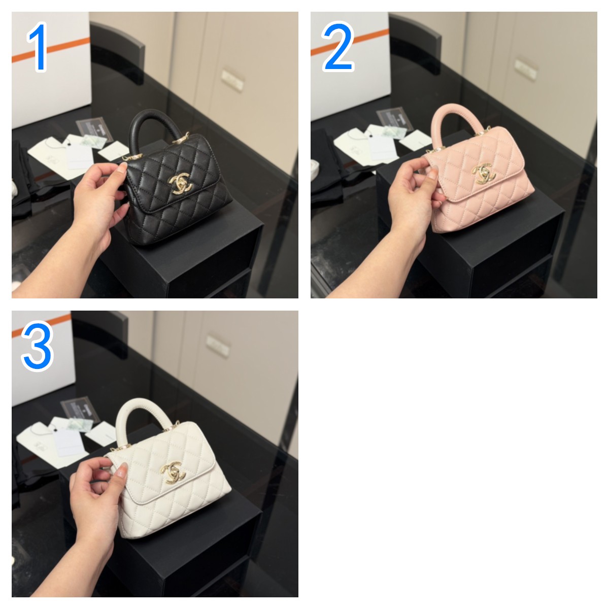 シャネル ココハンドル coco handle ミニハンドバッグ 3色入 🌸