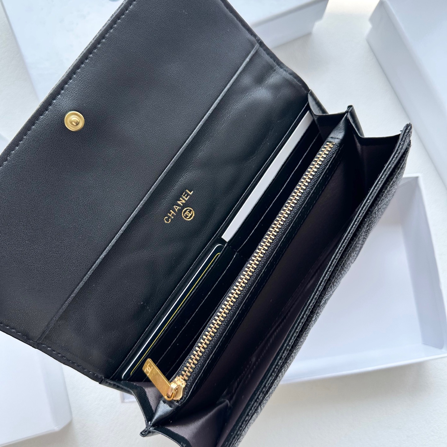 シャネル　CHANEL　大人気　ロング ジップ ウォレット　長財布　CCマーク　レディース財布　3色 - 画像 8