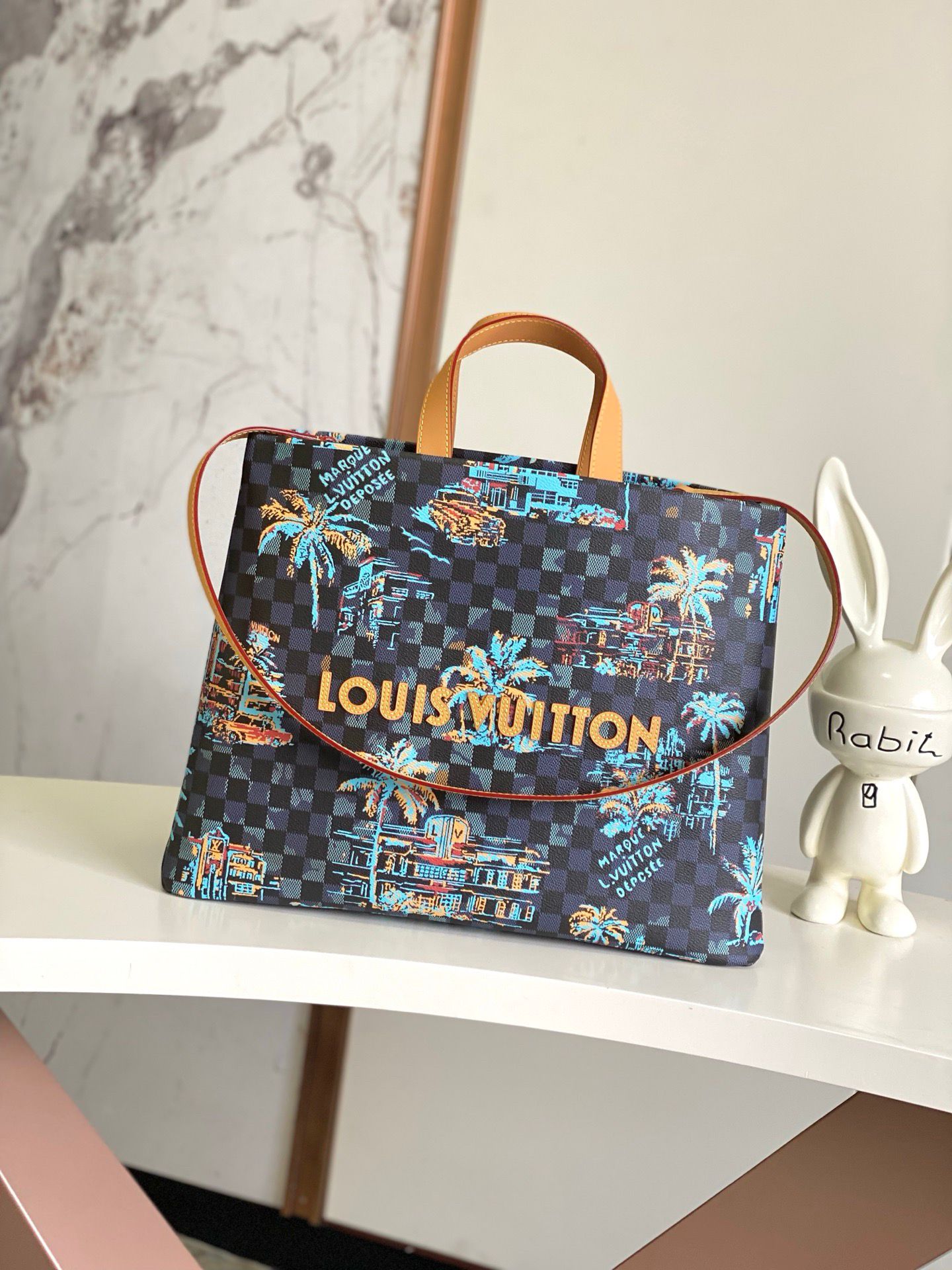 マイアミ風 ルイヴィトンバッグ　LOUIS VUITTON　ショッパー･トート MM　レディース　トートバッグ　ダミエ　ハンドバッグ　2wayバッグ