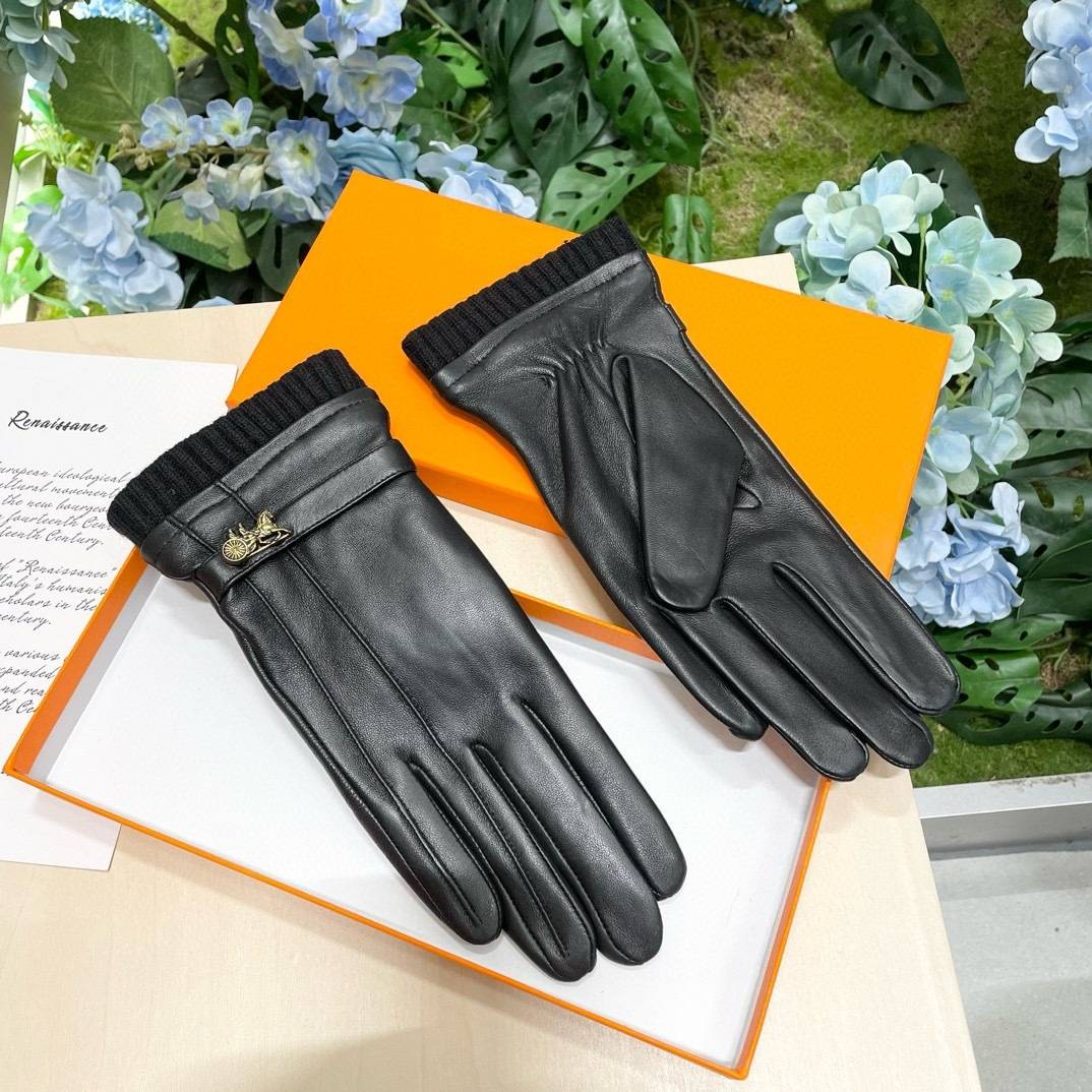 LOUIS VUITTON ルイ ヴィトン 革手袋 レザー手袋 本革 スマホ対応 保温 通勤 通学 ギフト ブラック ホワイト - 画像 17