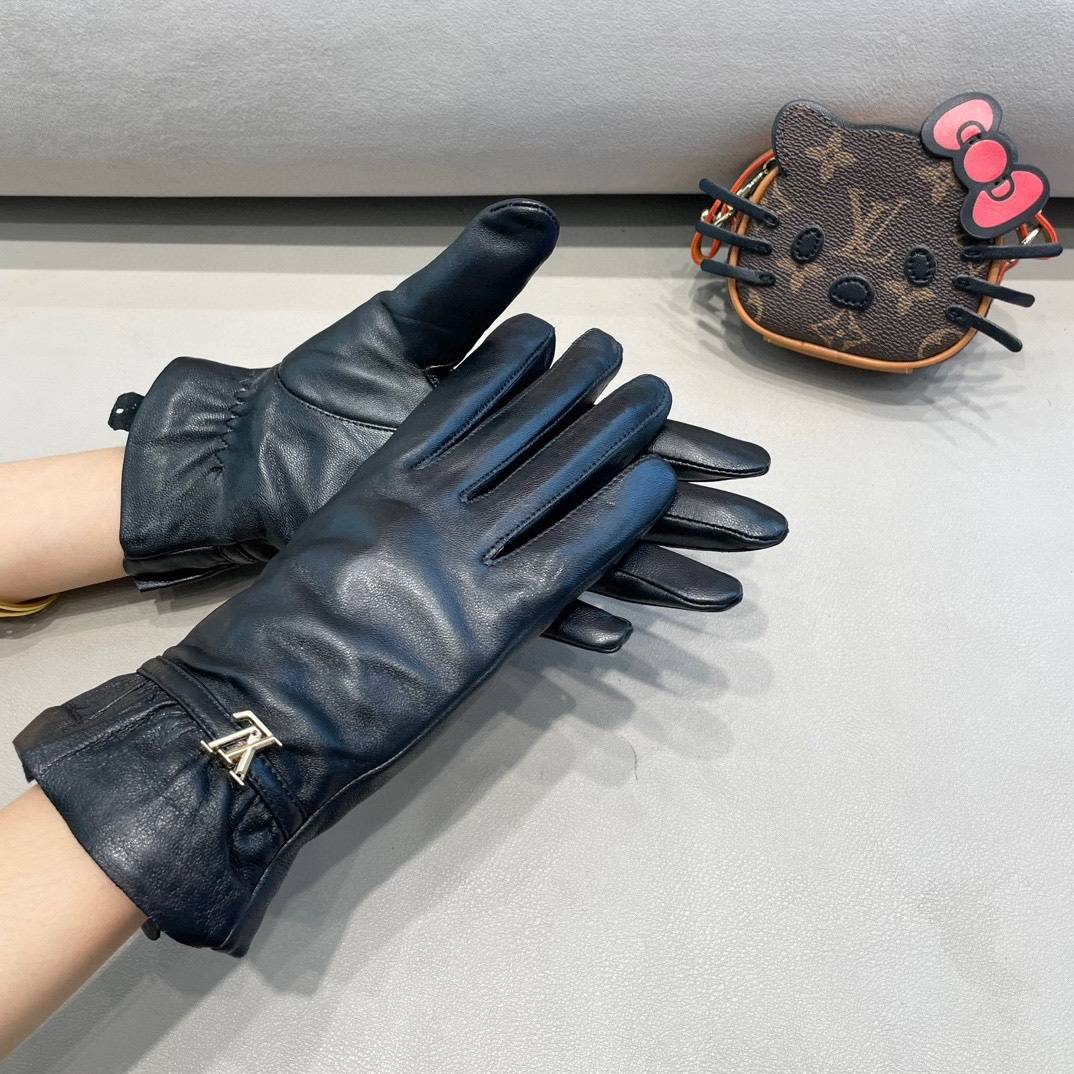 FERRAGAMO フェラガモ レディース 本革手袋 防寒 通勤 おしゃれ 高級感 ブラック - 画像 3
