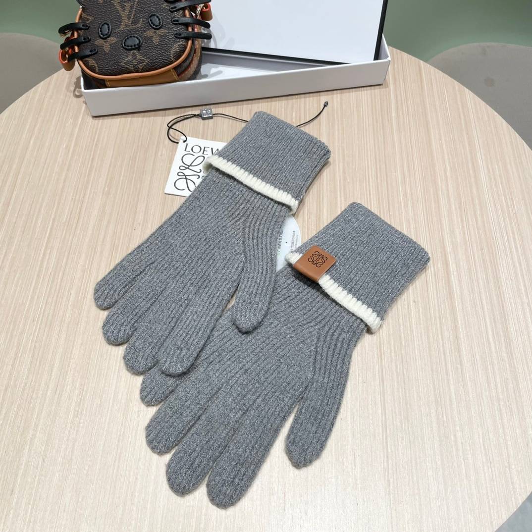 LOEWE ロエベ グローブ レディース 革手袋 本革 スマホ対応 保温 プレゼント ベージュ - 画像 14