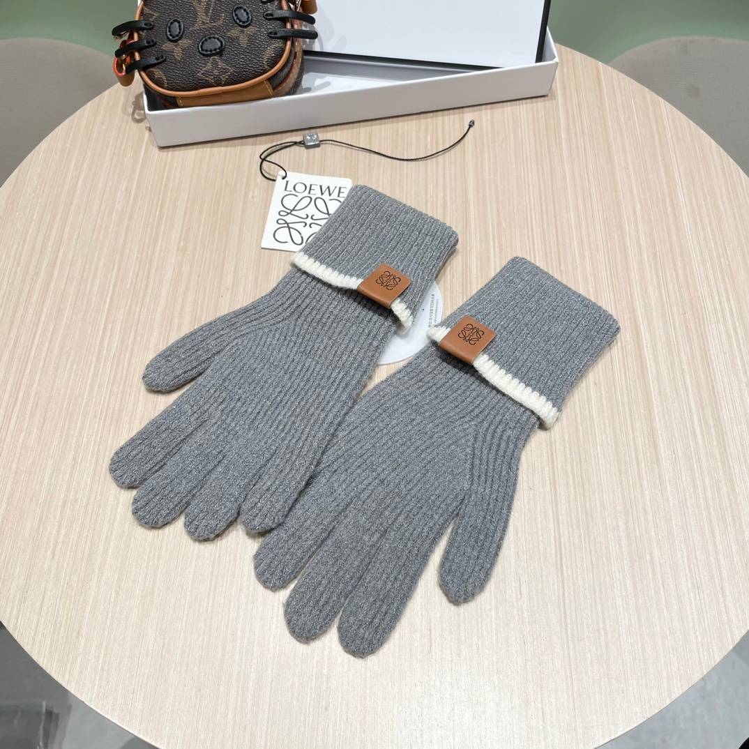 LOEWE ロエベ グローブ レディース 革手袋 本革 スマホ対応 保温 プレゼント ベージュ - 画像 15