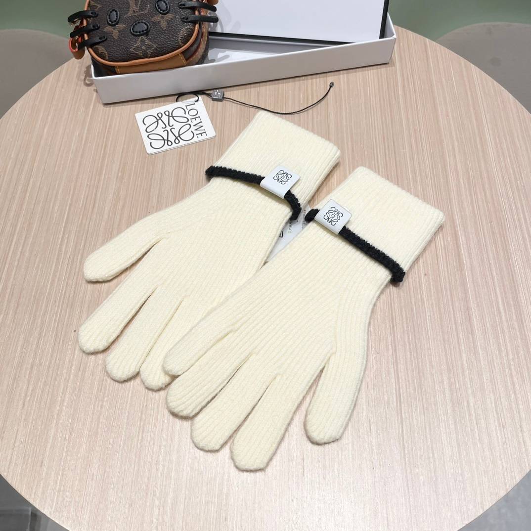 LOEWE ロエベ グローブ レディース 革手袋 本革 スマホ対応 保温 プレゼント ベージュ - 画像 18