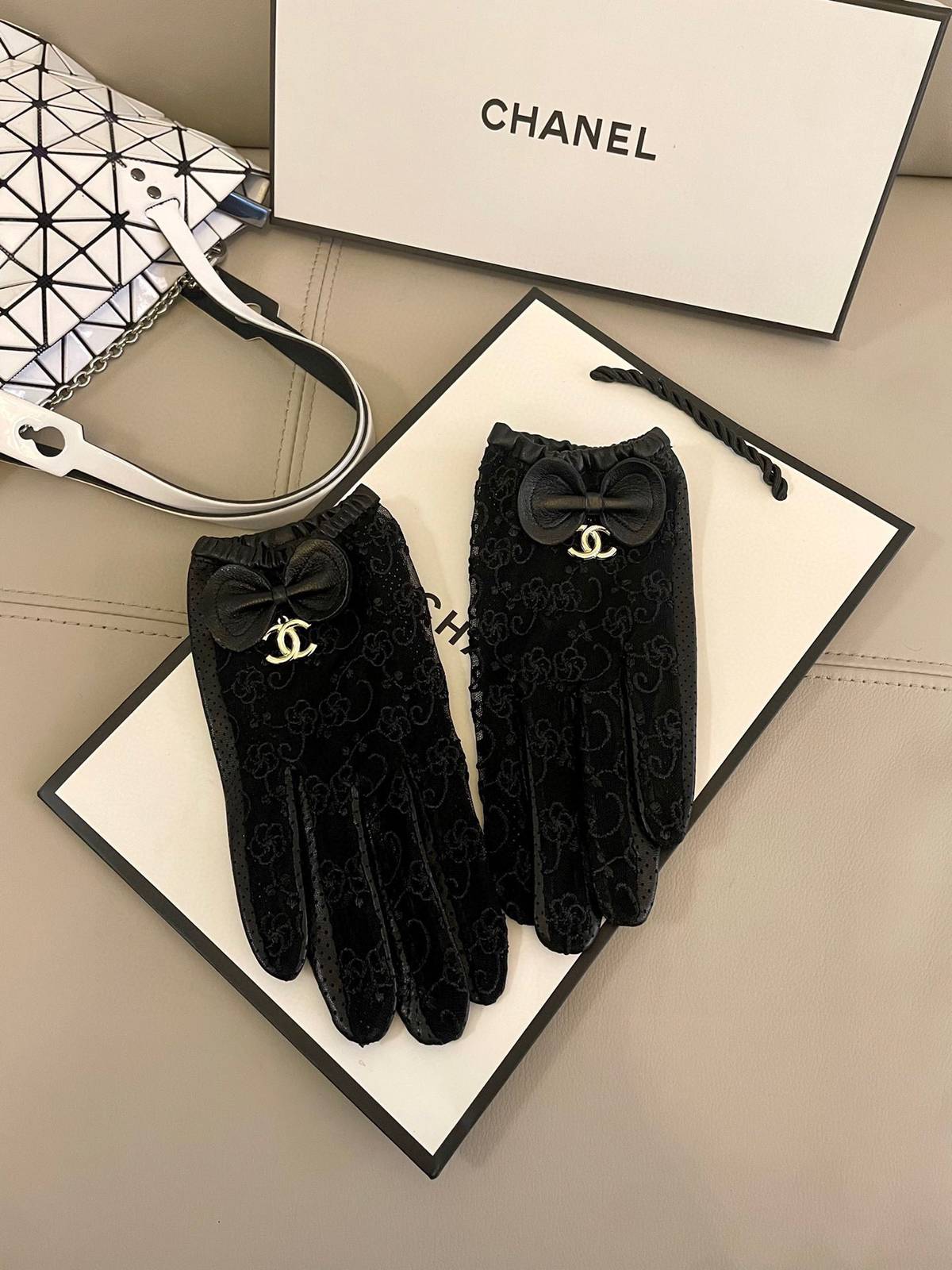 CHANEL シャネル レディース 本革手袋 スマホ対応 防寒 おしゃれ 高級 ブラック - 画像 7