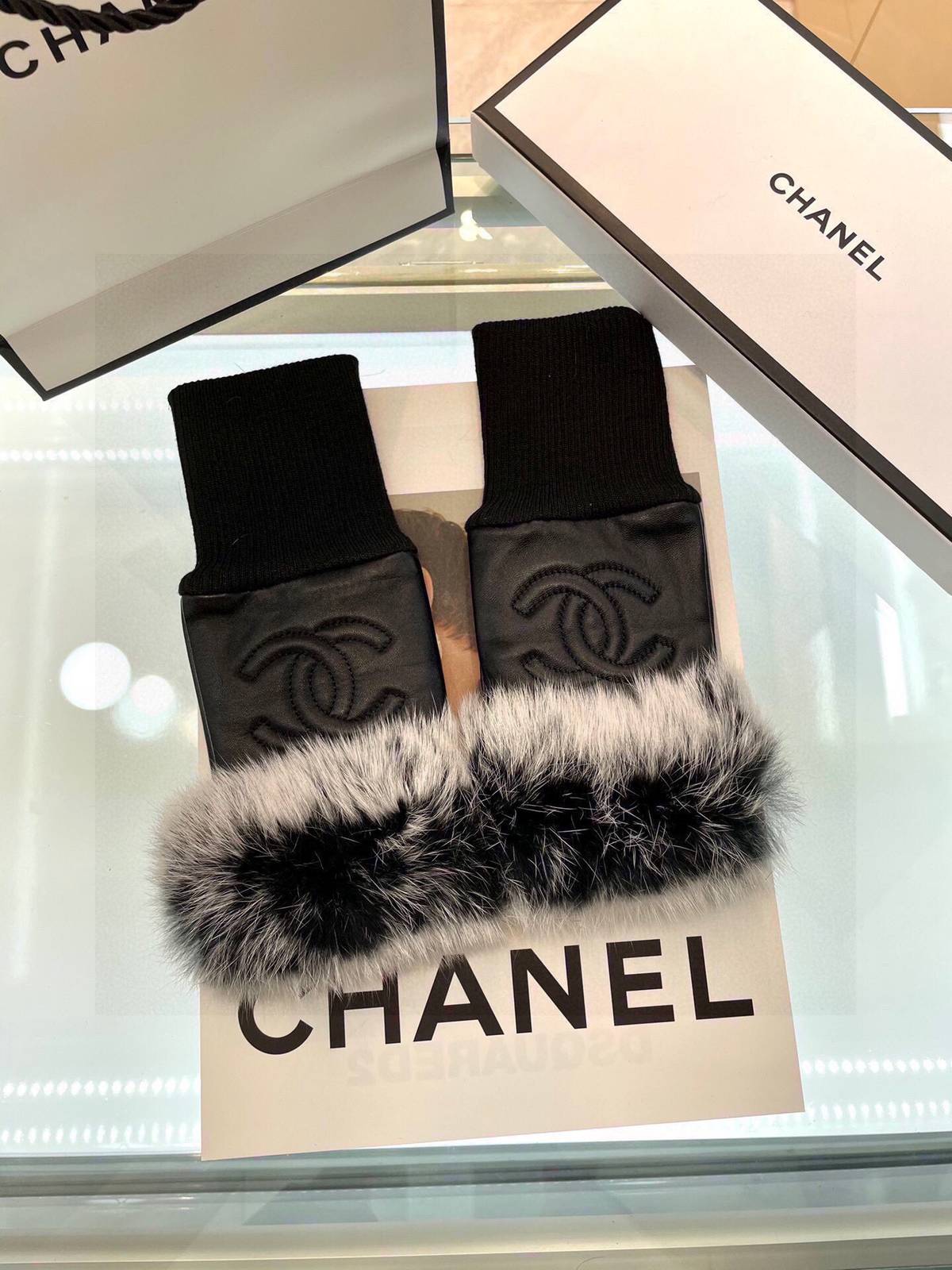 CHANEL シャネル レディース 本革手袋 レザー手袋 羊革 長手袋 防寒 冬 通勤 おしゃれ 高級感 プレゼント 贈り物 女性用 ブラック - 画像 14