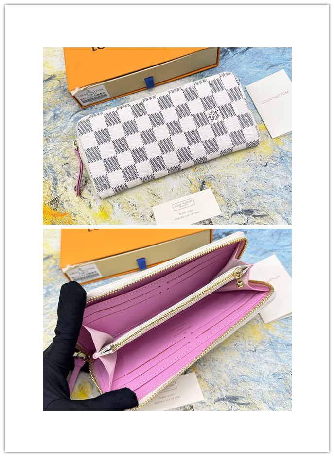 ルイヴィトン　Louis Vuitton　ポルトフォイユ・クレマンス　長財布　レディース　財布　ファスナー長財布　モノグラム/ダミエ　9色 - 画像 9