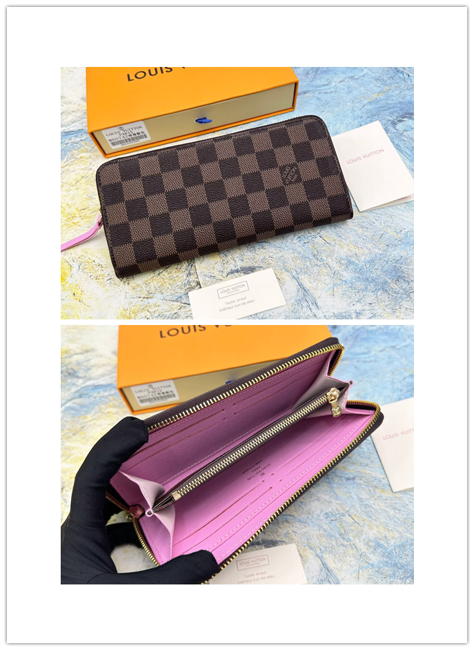ルイヴィトン　Louis Vuitton　ポルトフォイユ・クレマンス　長財布　レディース　財布　ファスナー長財布　モノグラム/ダミエ　9色 - 画像 8