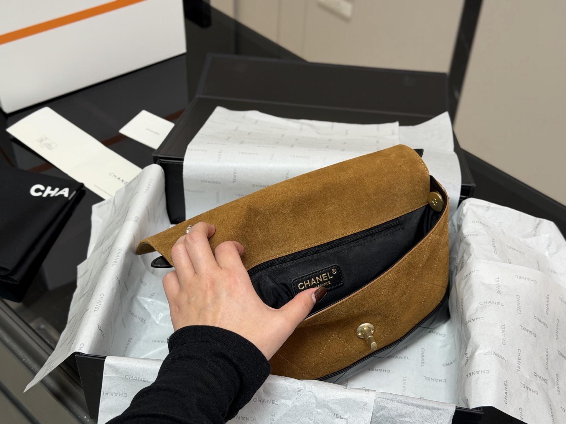 CHANEL シャネル ホーボー バッグ トート バッグ  ボーリング  ラゲージバッグ  💼✨ - 画像 7