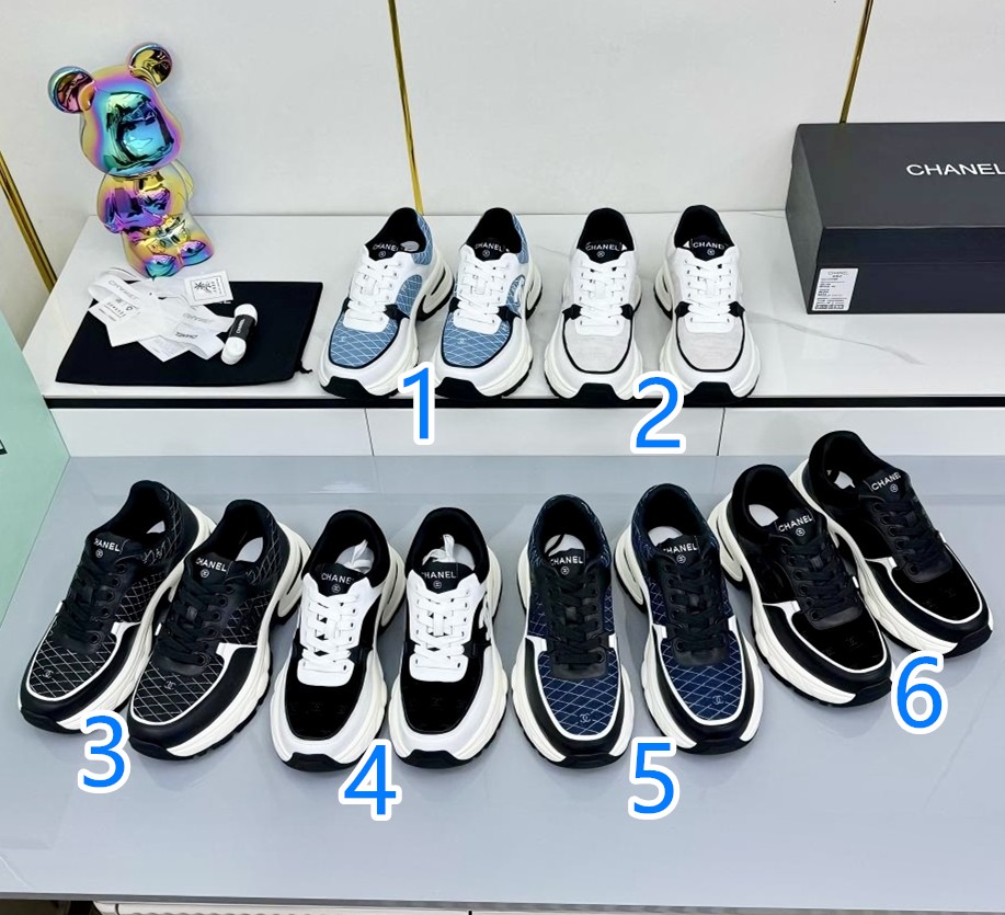 CHANEL　シャネル　厚底シューズ　スニーカー　レディース人気スニーカー　靴　6色