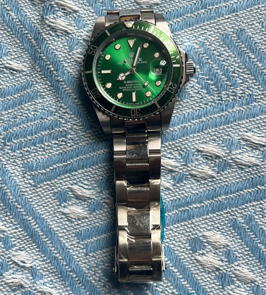 「セール」ROLEX　ロレックス　サブマリーナー デイト　メンズ　腕時計　グリーン