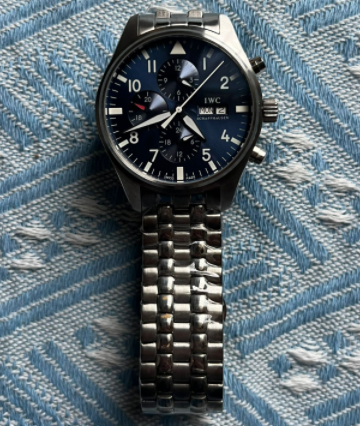 「セール」IWC　パイロット　ウォッチ　腕時計　クロノグラフ　 “プティ・プランス” 　メンズ時計　Blue